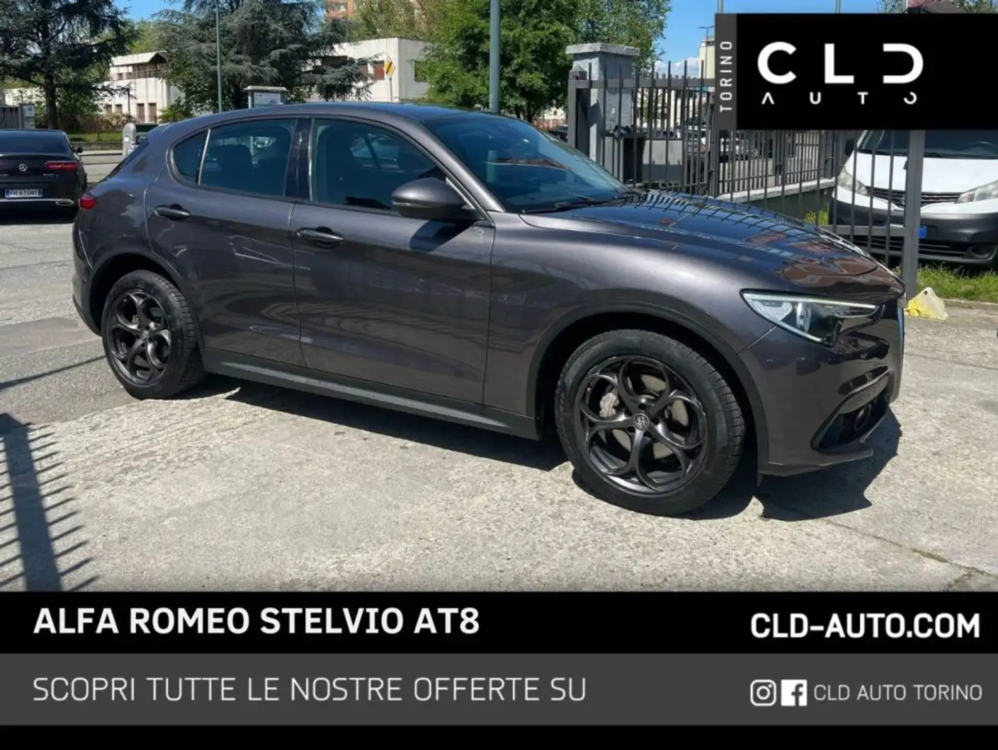Alfa Romeo Stelvio 2.2 Turbodiesel 180 CV AT8 Grigio - 1