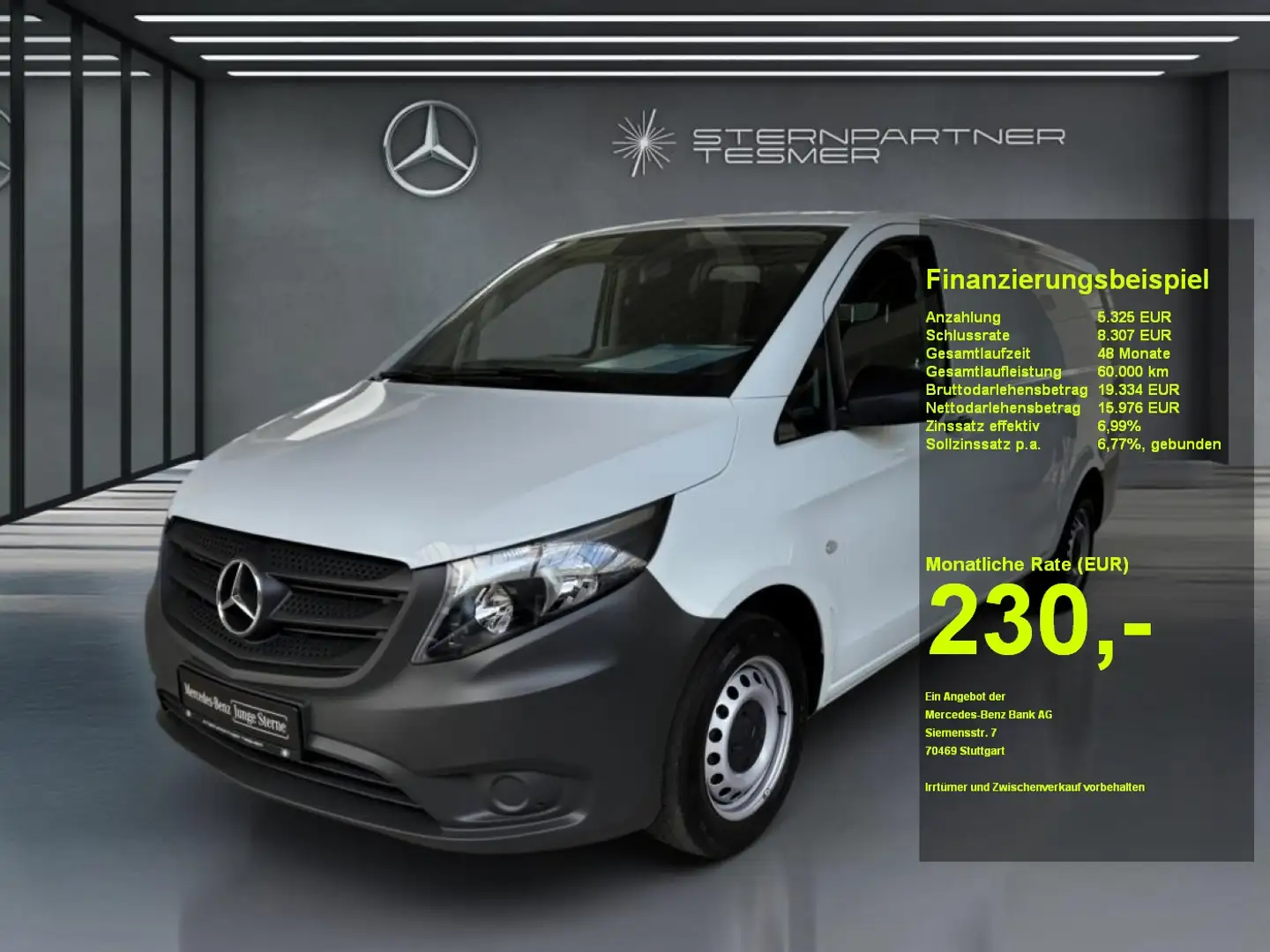 Mercedes-Benz Vito 110 CDI Kasten Lang Werkstattregal Bott Weiß - 1