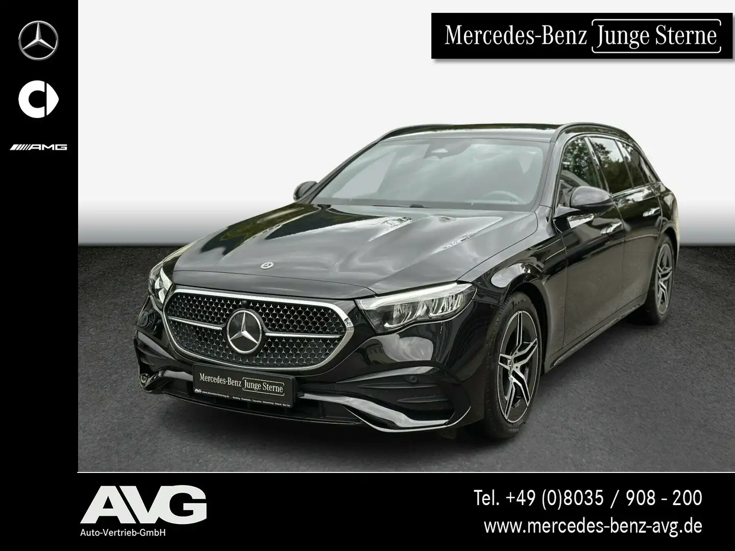 Mercedes-Benz E 220 E 220 d T AMG-Adv. AHK Night Distr. Kamera LED Schwarz - 1
