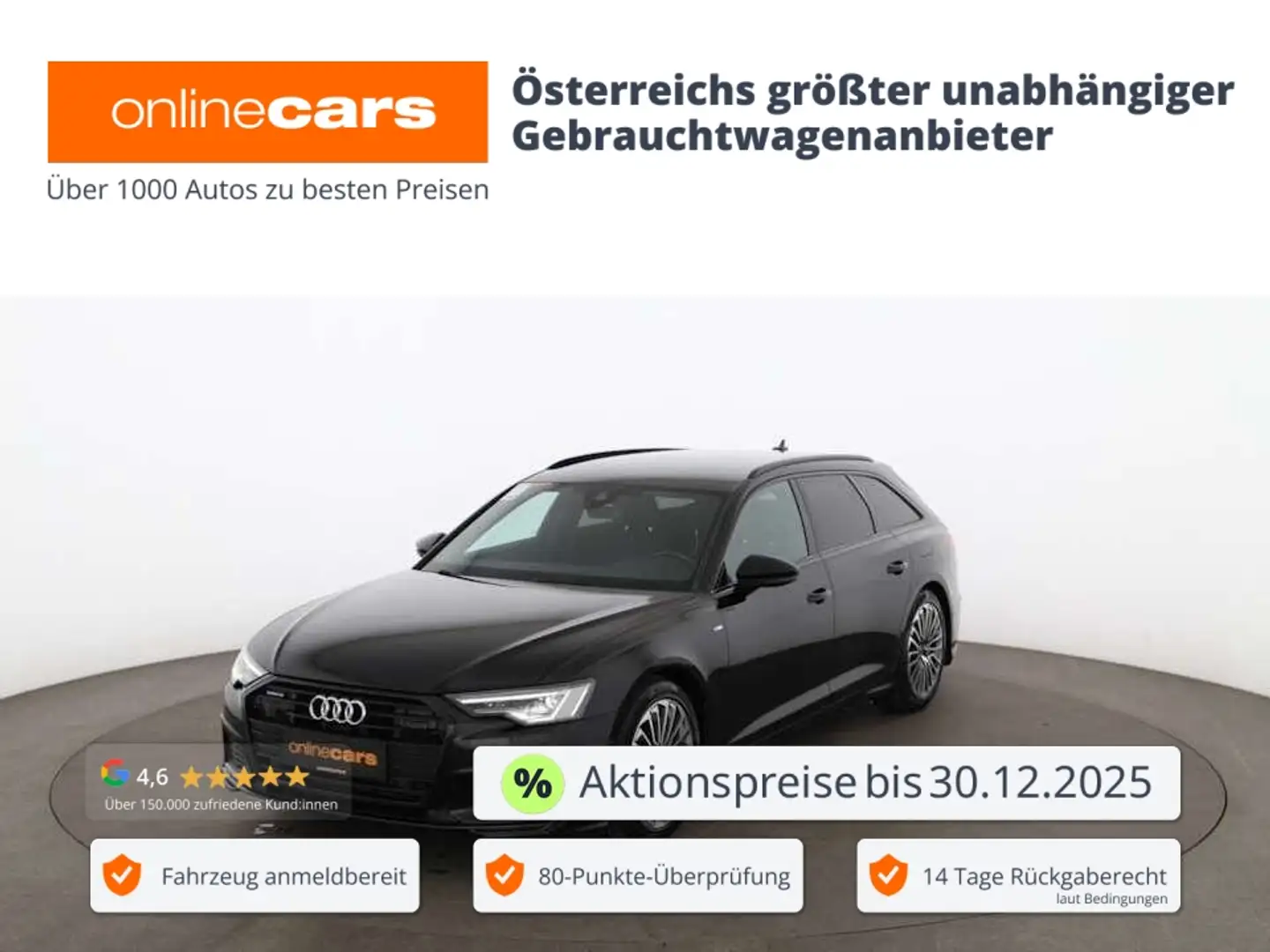 Audi A6 Avant 55 TFSI quattro e sport Aut MATRIX AHK Schwarz - 1