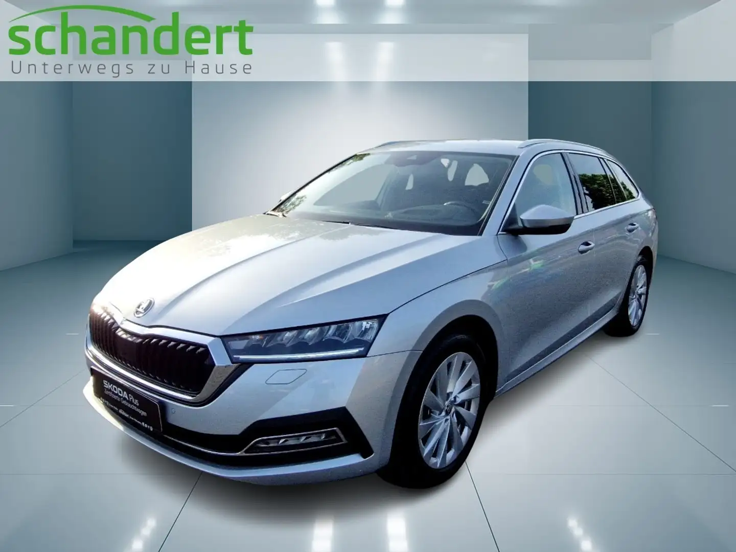 Skoda Octavia Combi 2.0 TDI Style DSG LED Navi AHK Klimaautoma Silber - 1