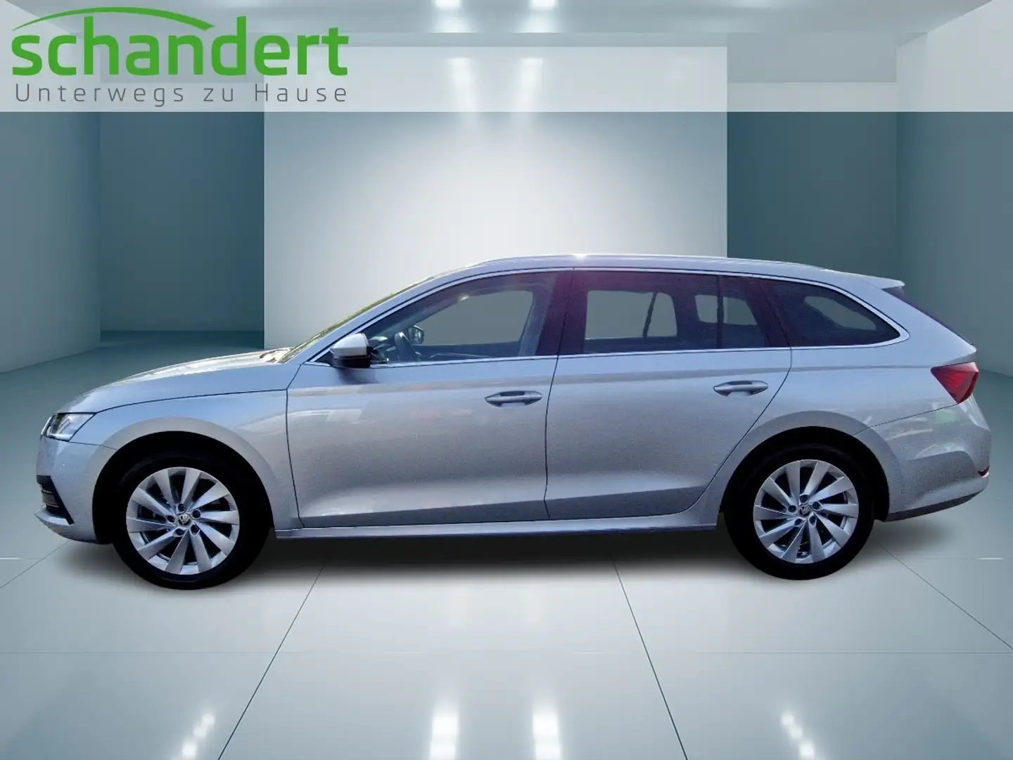 Skoda Octavia Combi 2.0 TDI Style DSG LED Navi AHK Klimaautoma Silber - 2