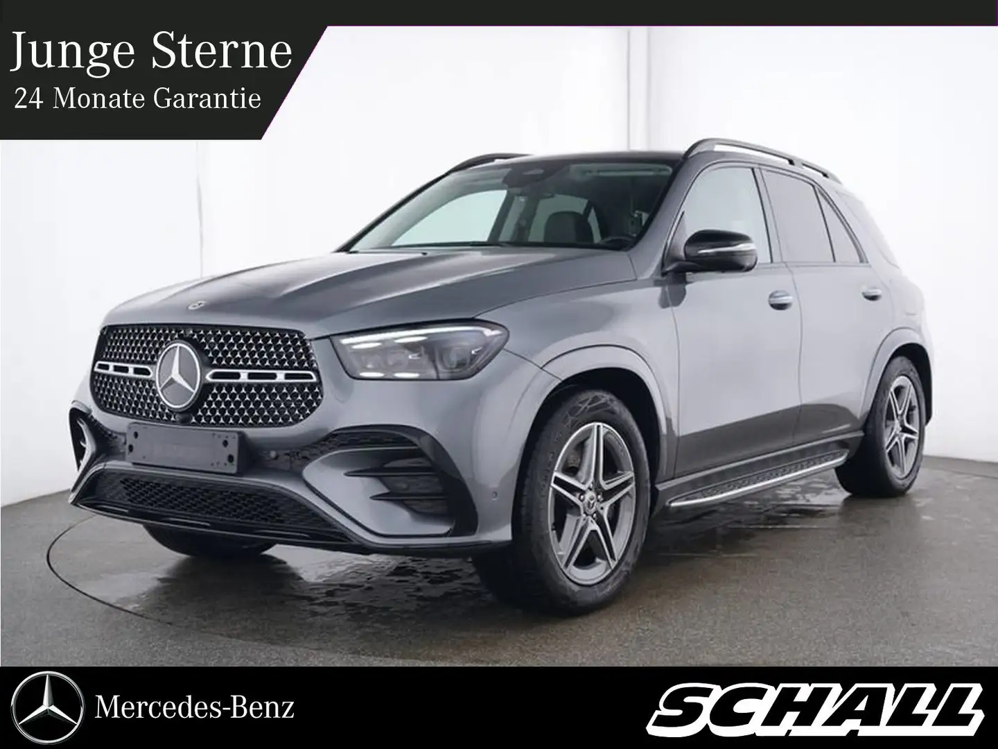 Mercedes-Benz GLE 350 de 4M AMG+NIGHT+20"+DIST+PANO+AHK+AIRMAT Grau - 1