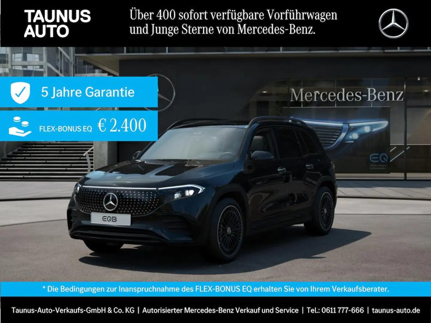 Mercedes-Benz EQB 300 4M AMG-LINE PREMIUM PANORAMA 20" NIGHT Noir - 1