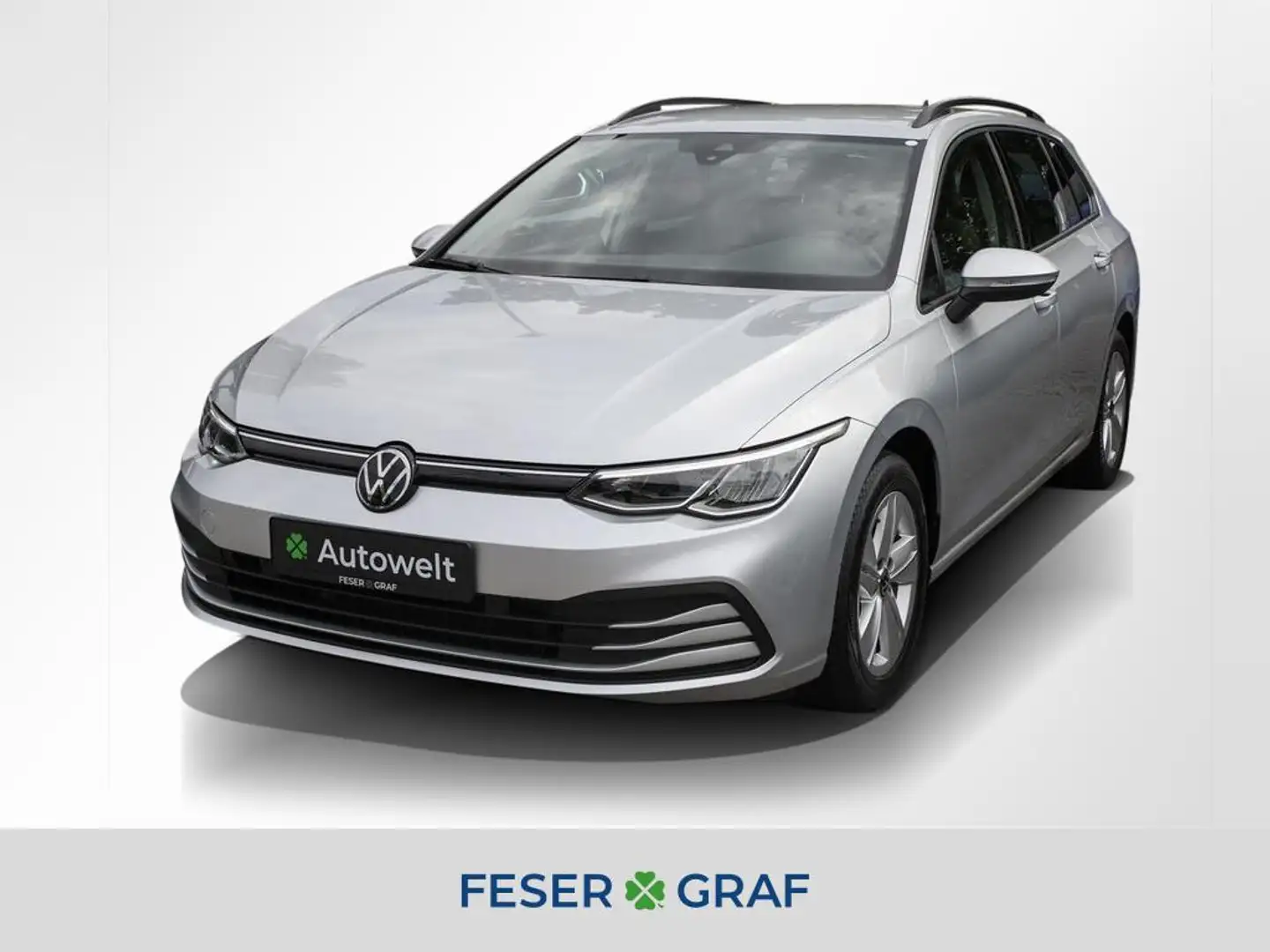 Volkswagen Golf 8 Var. 1.5 eTSI Life DSG ACC AHK Navi Sitzh Silber - 1