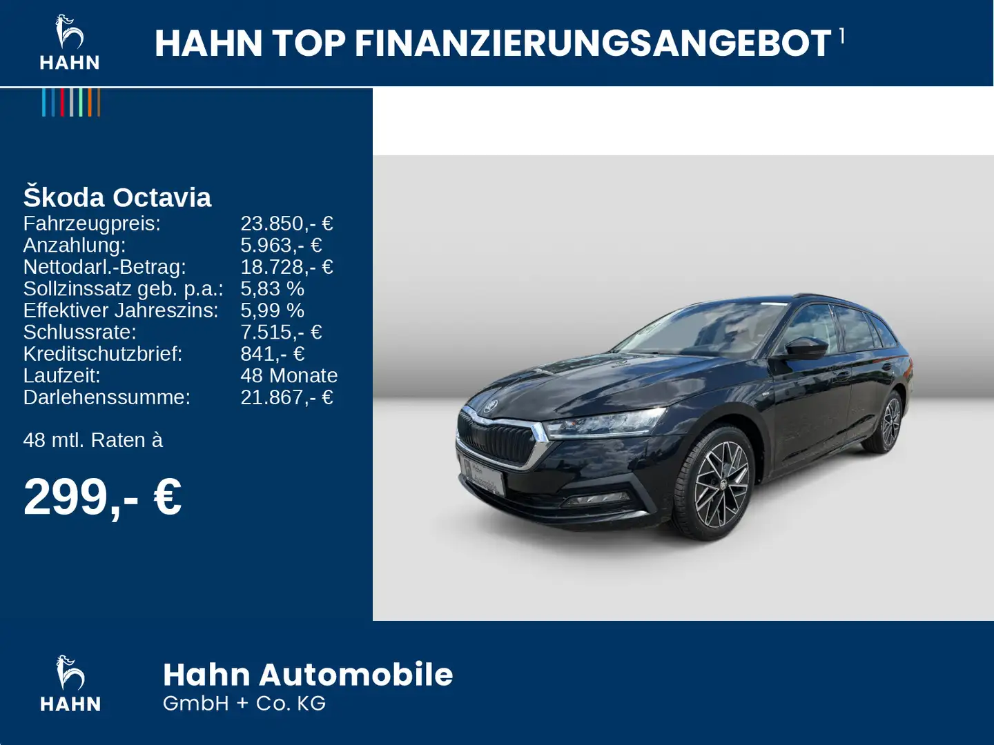 Skoda Octavia Combi Clever 2.0TDI DSG CAM LED NAVI SHZ Schwarz - 2