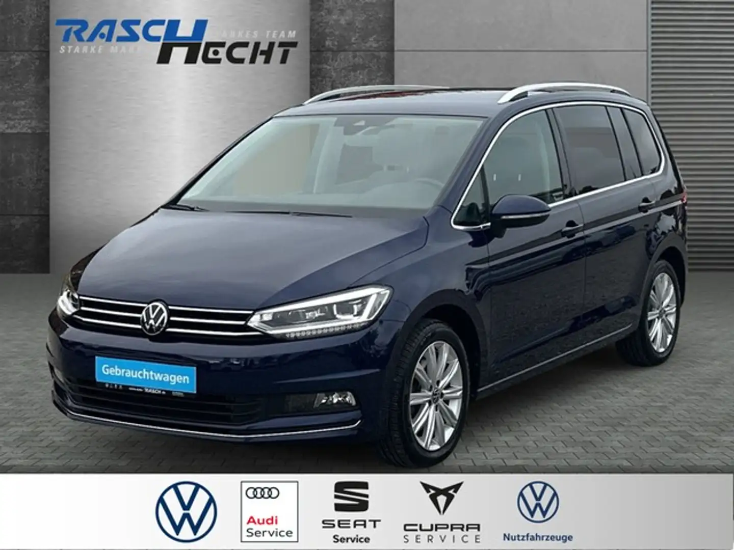 Volkswagen Touran Highline 1.5 TSI NAVI*LED*ACC*SHZ Blau - 1