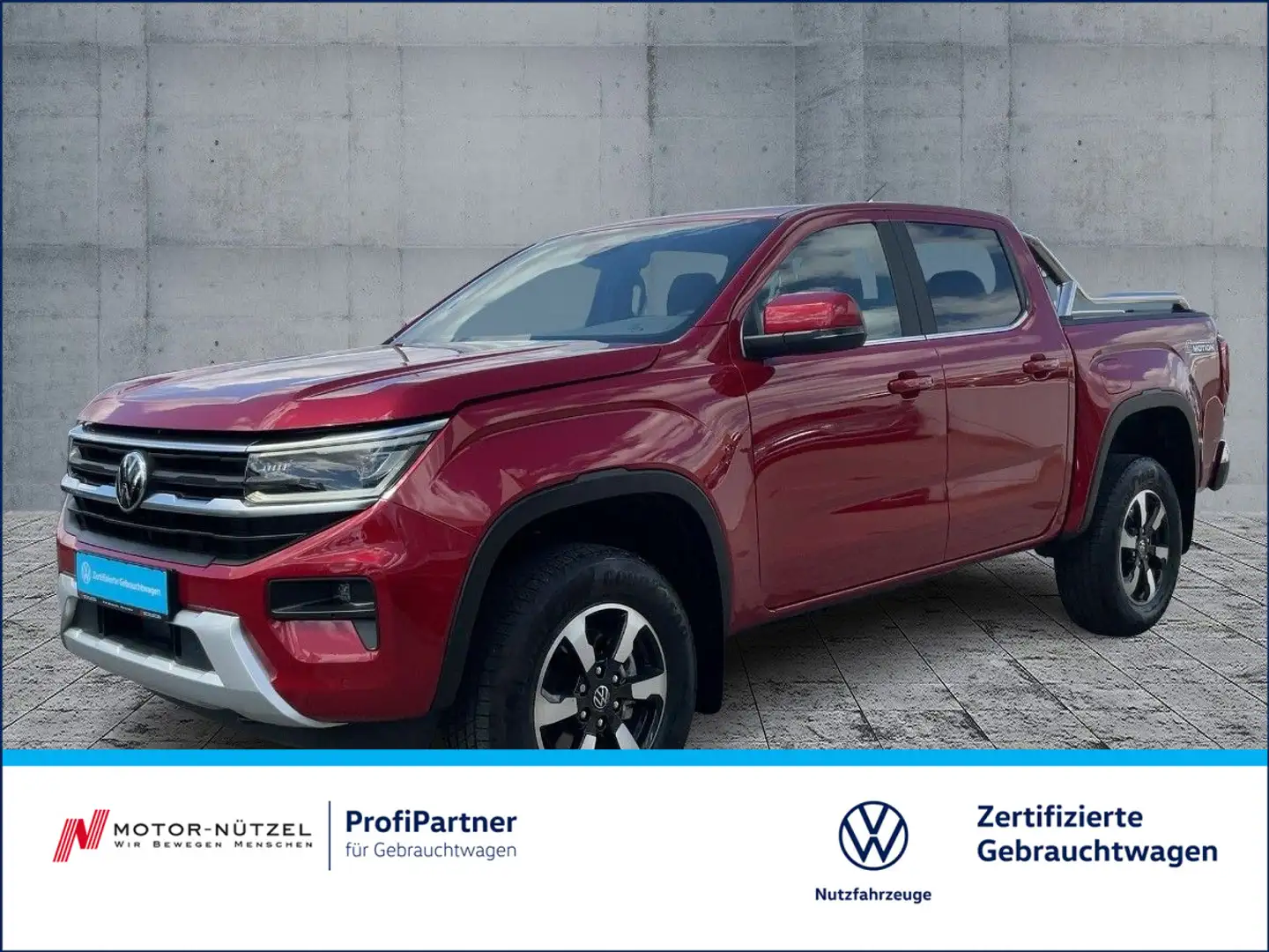 Volkswagen Amarok DC 2.0 TDI STYLE MATRIX+NAV+ACC+STDHZG+AH Rood - 1