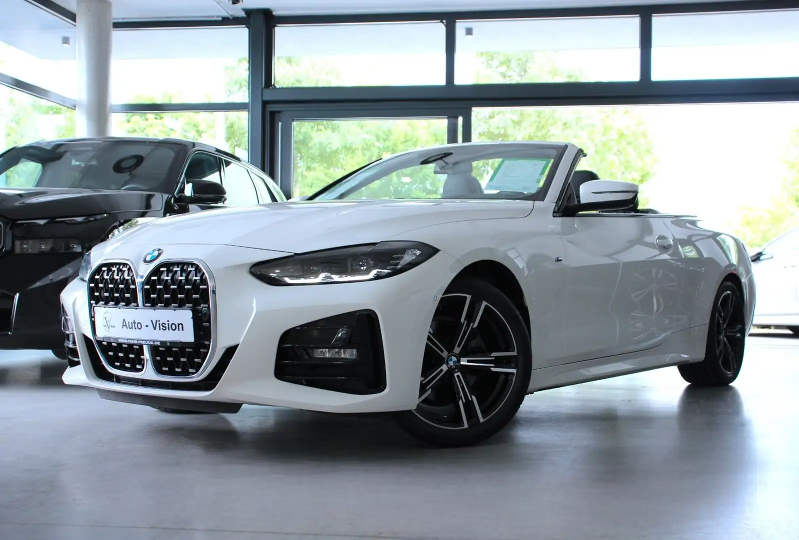BMW 420 i M Sport Cabrio (G23) *LED*HUD*KAM*HiFi*LHZ Blanc - 1