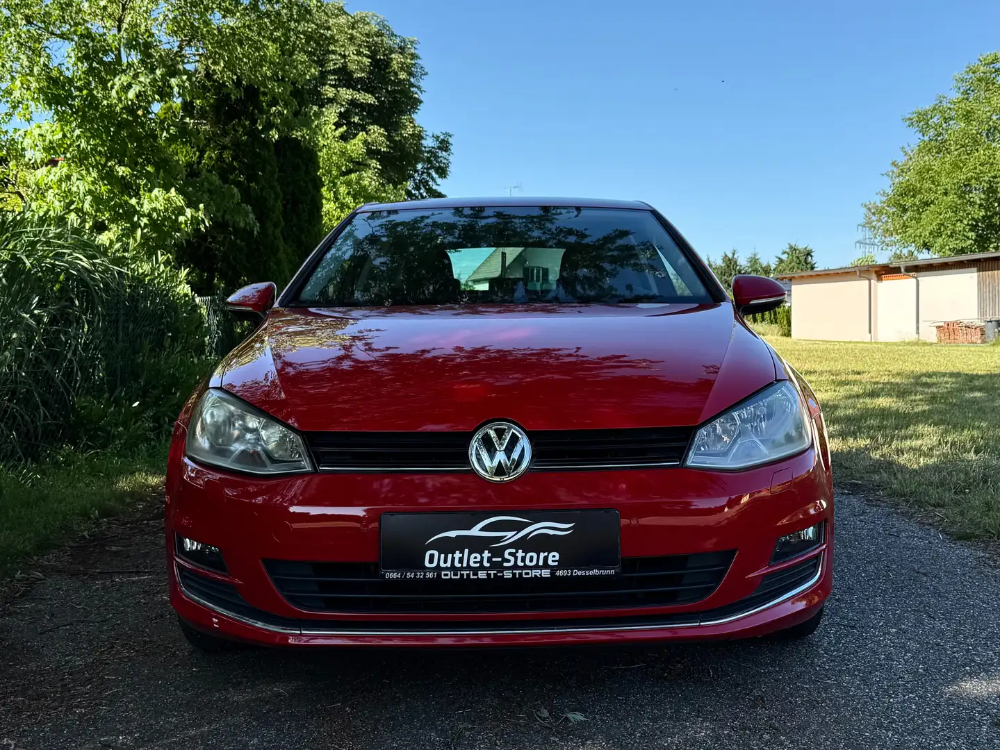 Volkswagen Golf Highline BMT TDI DSG*Leder*Navi*SHZ*Neuwertig* Rot - 2