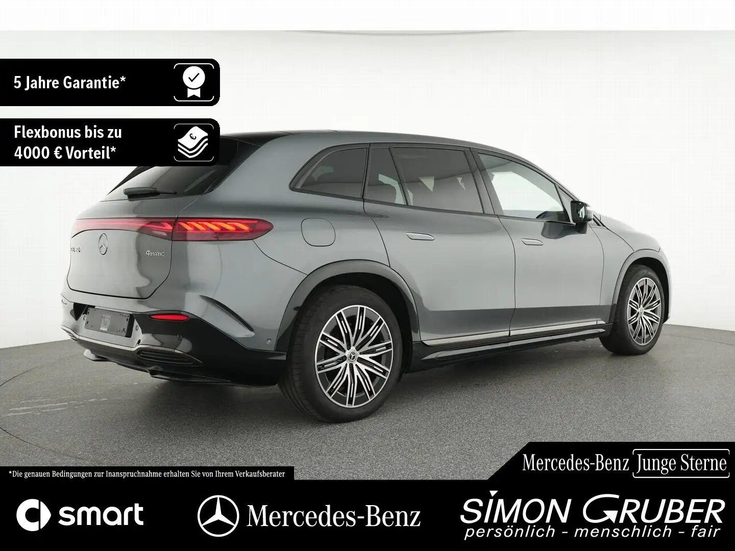 Mercedes-Benz EQS SUV EQS 450 4M SUV AMG Night Fondentertain 7Sitze Grau - 2