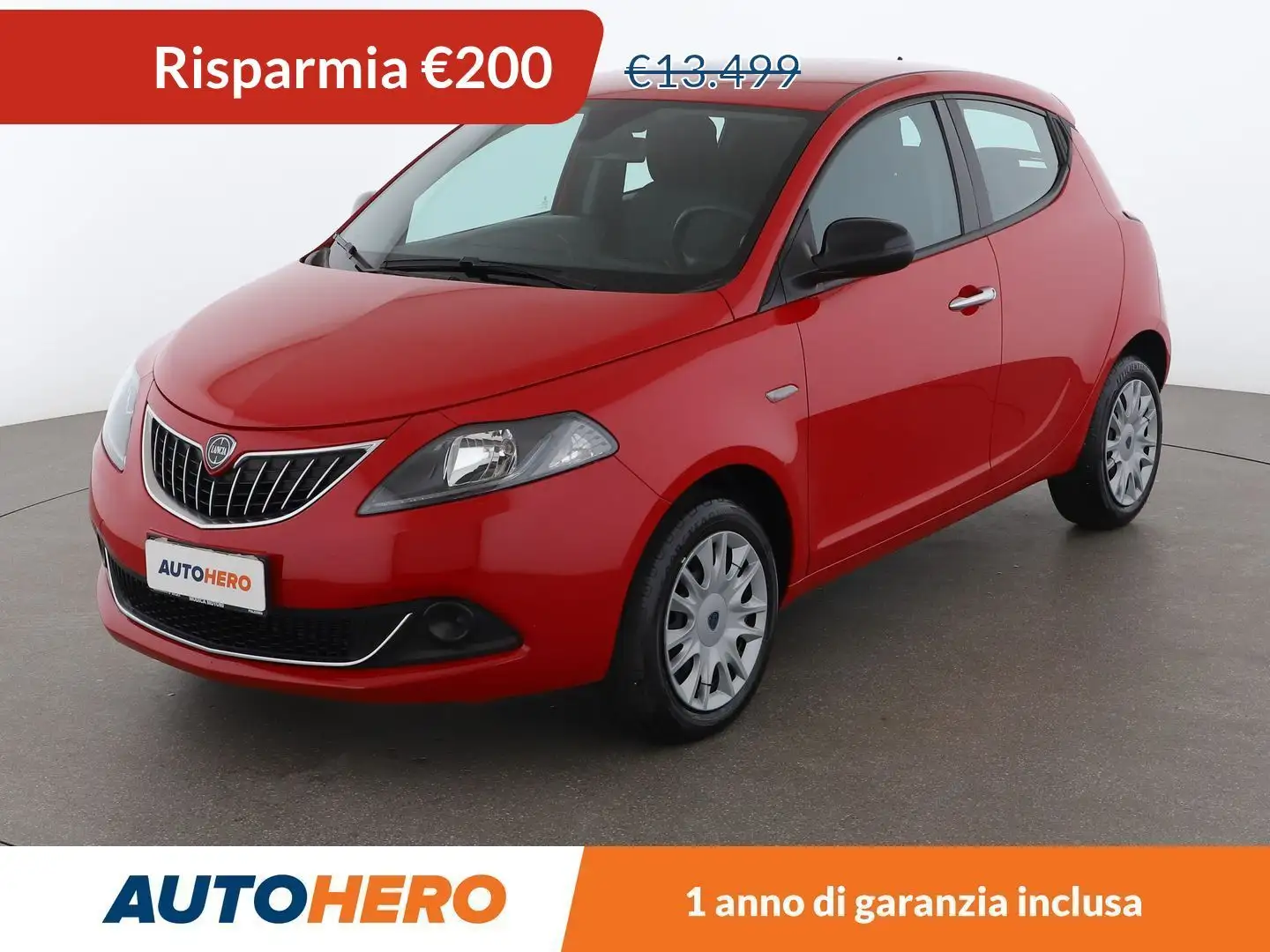 Lancia Ypsilon 1.0 Mild-Hybrid Silver MHEV Rosso - 1