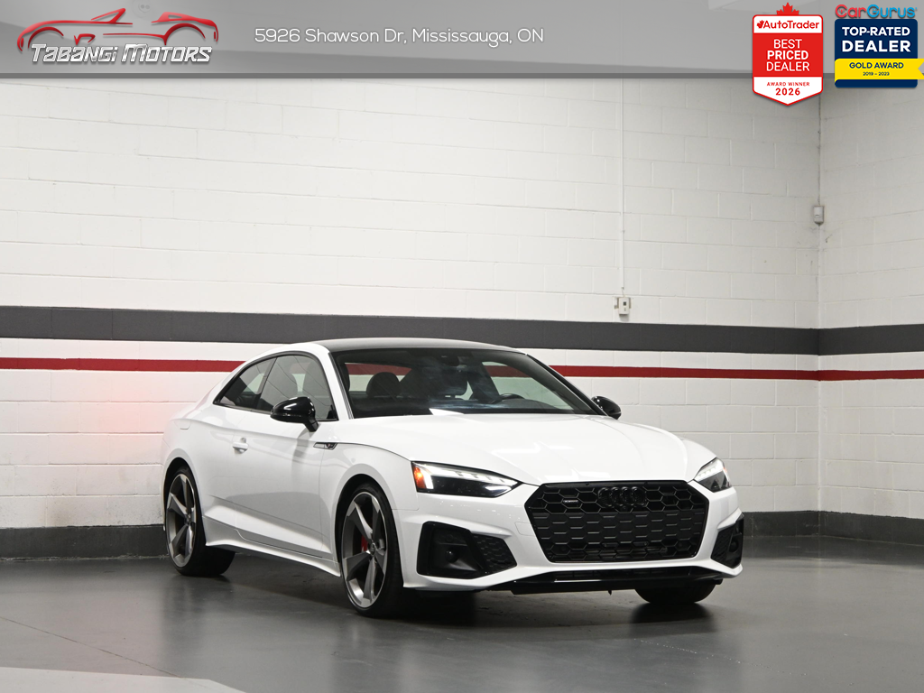 2022 Audi A5 Coupe Progressiv S-Line Sport Black Optics 360CAM Navig