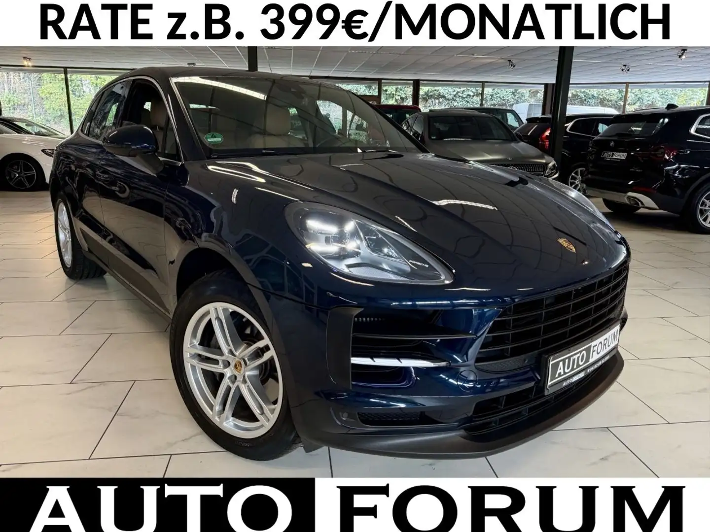 Porsche Macan S SPORTAGA LEDER PANO SHZ KAMERA PDC LED Bleu - 1