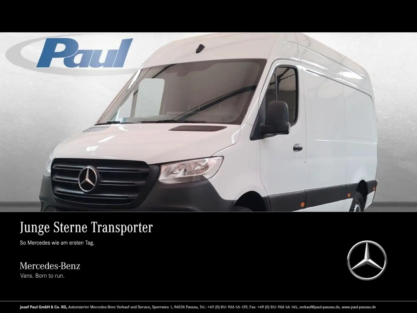 Mercedes-Benz Sprinter 317 CDI KA L2 9G+AHK3,5+Kamera+Tempomat Weiß - 1