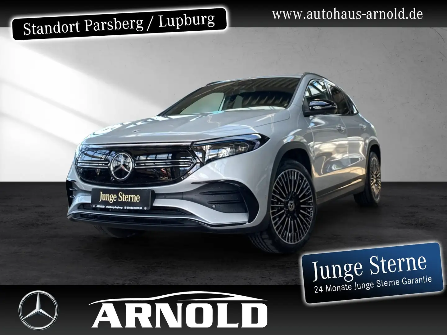 Mercedes-Benz EQA 350 EQA 350 4M AMG Line Night Distr. Burmester 360° Ezüst - 1