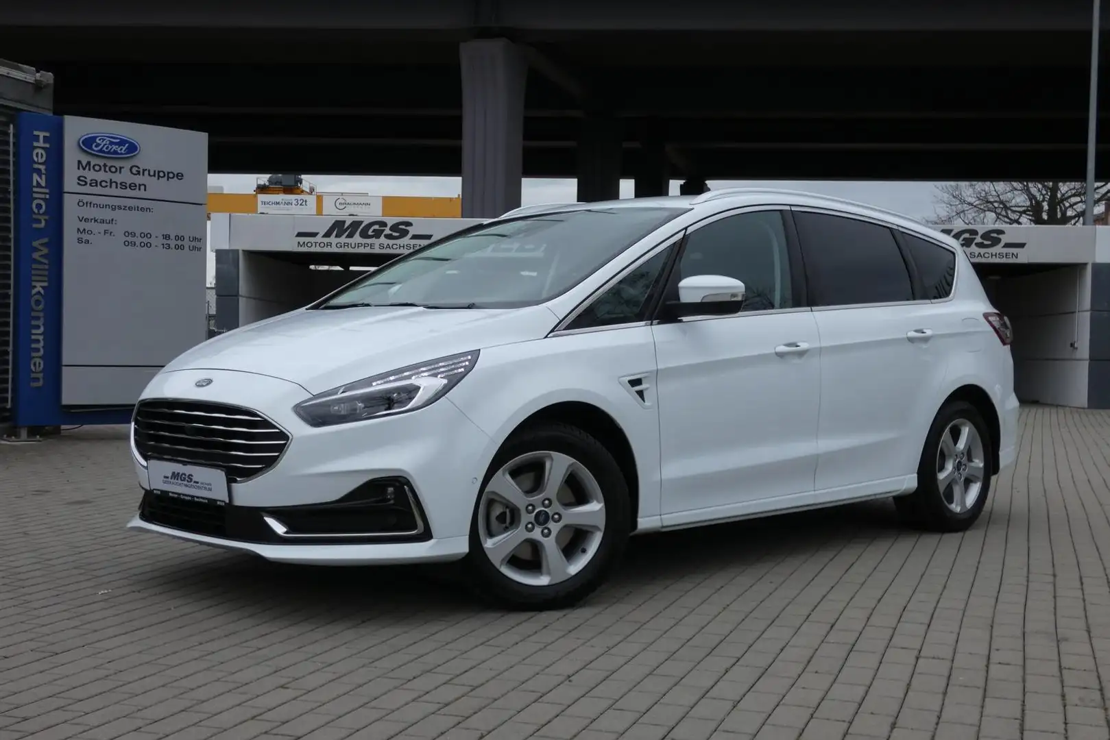 Ford S-Max 2.5 Hybrid 'Titanium'  #LED #NAVI #ACC #KAM Weiß - 2