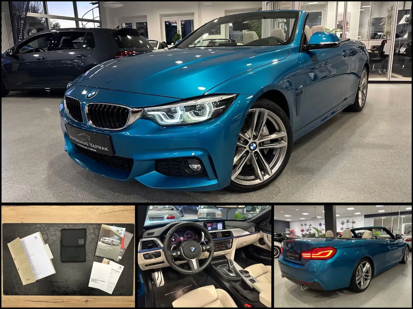 BMW 440 i Cabrio|M-Sport|360°|H/K|AHK|DrivingAs. Blau - 1