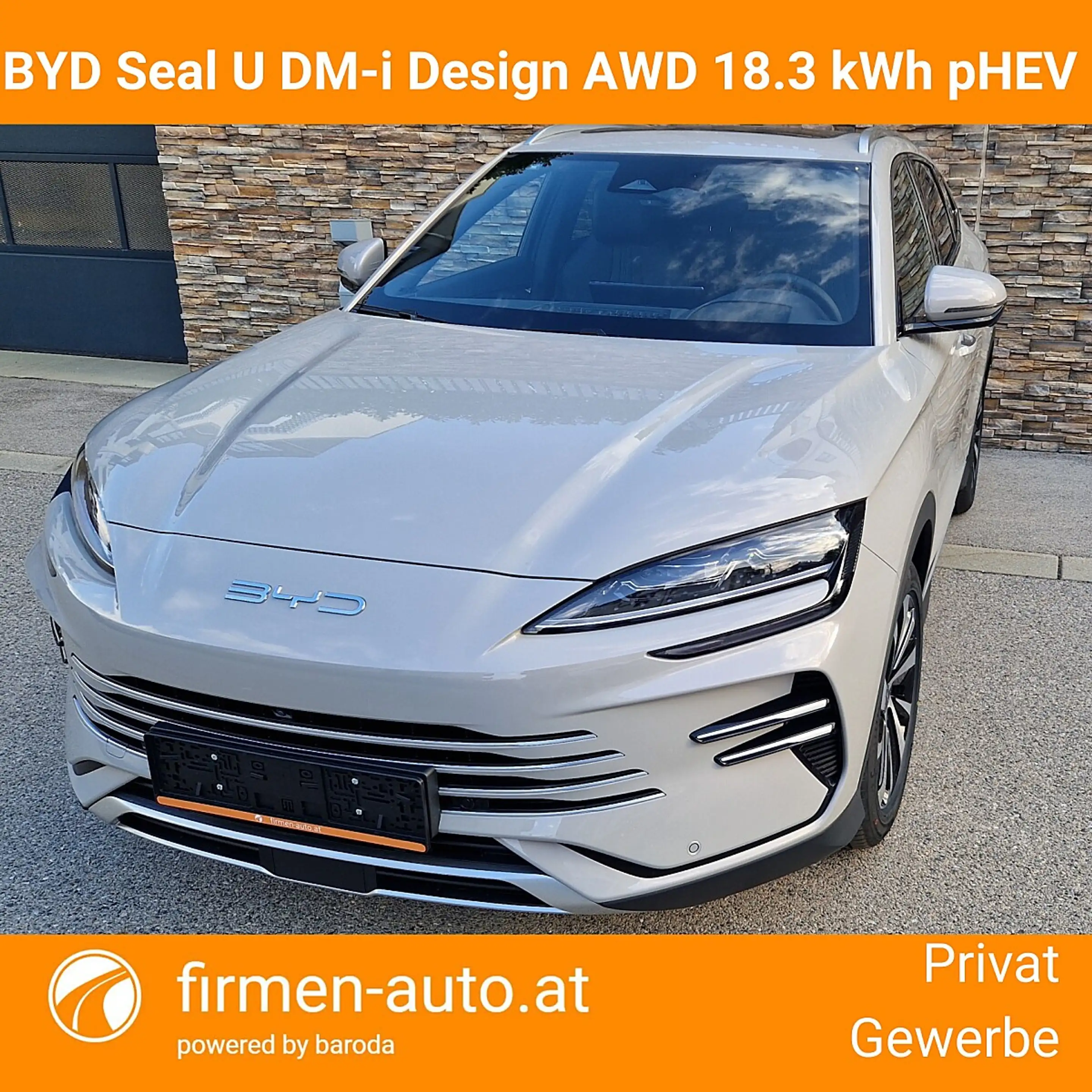 BYD Seal U DM-i PHEV 18,3kWh AWD Design Österreich Paket