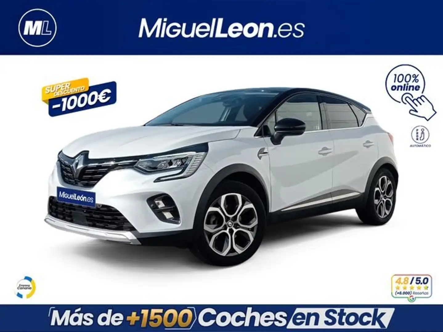 Renault Captur E-TECH Híbrido Techno 105kW Blanco - 1