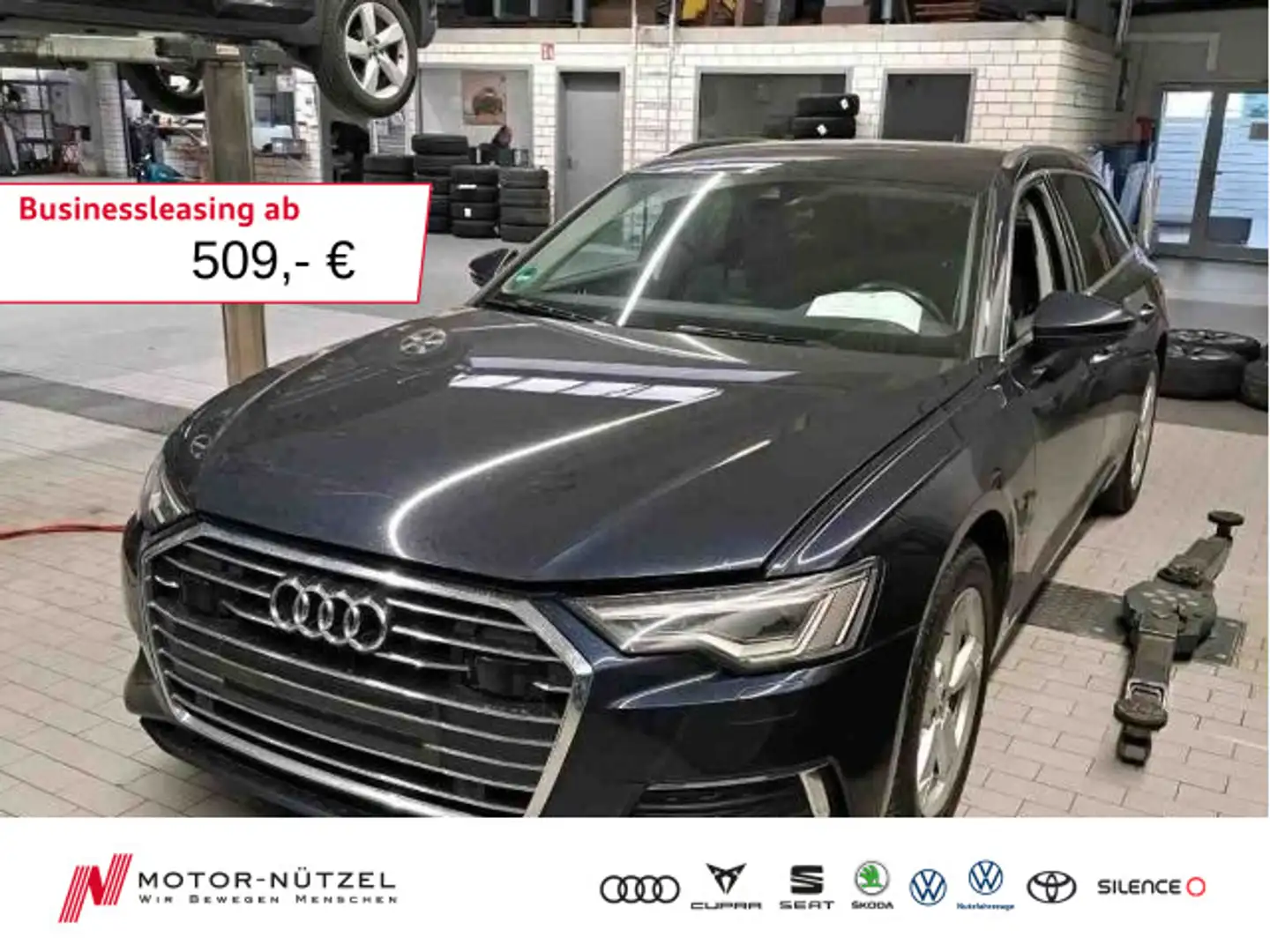 Audi A6 40 TDI S-TR DESIGN 5JG+MATRIX+NAVI+AHK Blau - 1