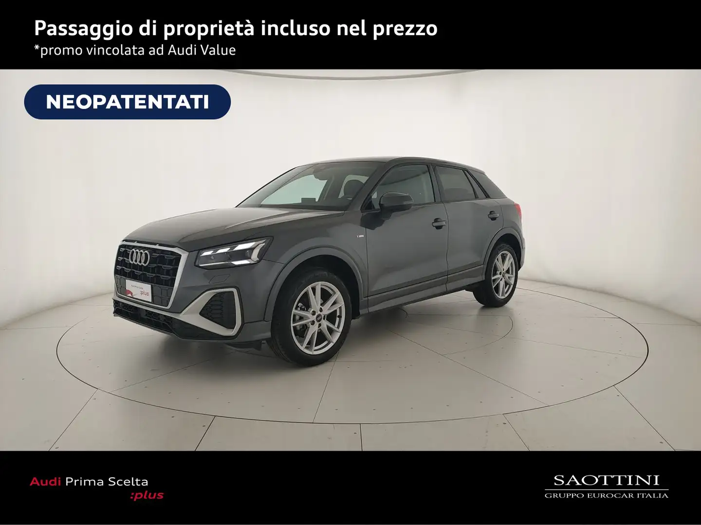 Audi Q2 30 2.0 TDI S line edition S tronic Grigio - 1