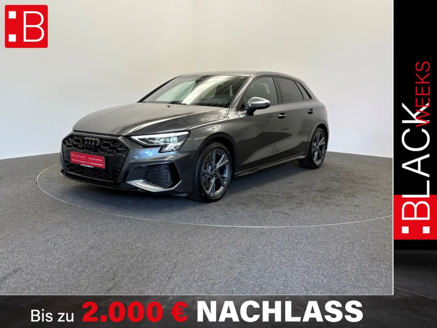 Audi S3 Sportback LED VIRTUAL KAMERA NAVI PDC 18 DAB ASSIS Grau - 1