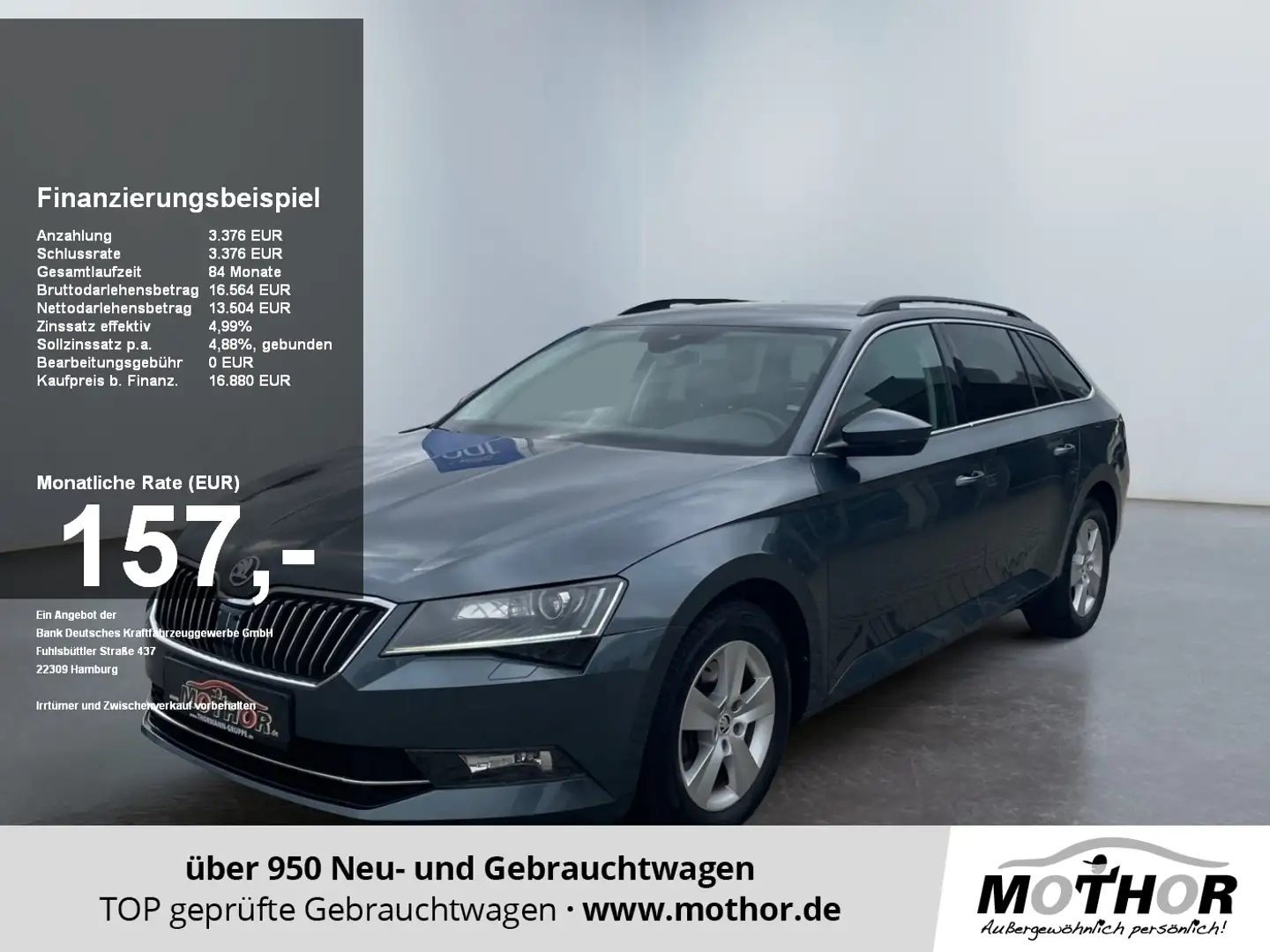 Skoda Superb Combi Ambition 2.0 TDI ACC NAVI PDC DAB Grigio - 1