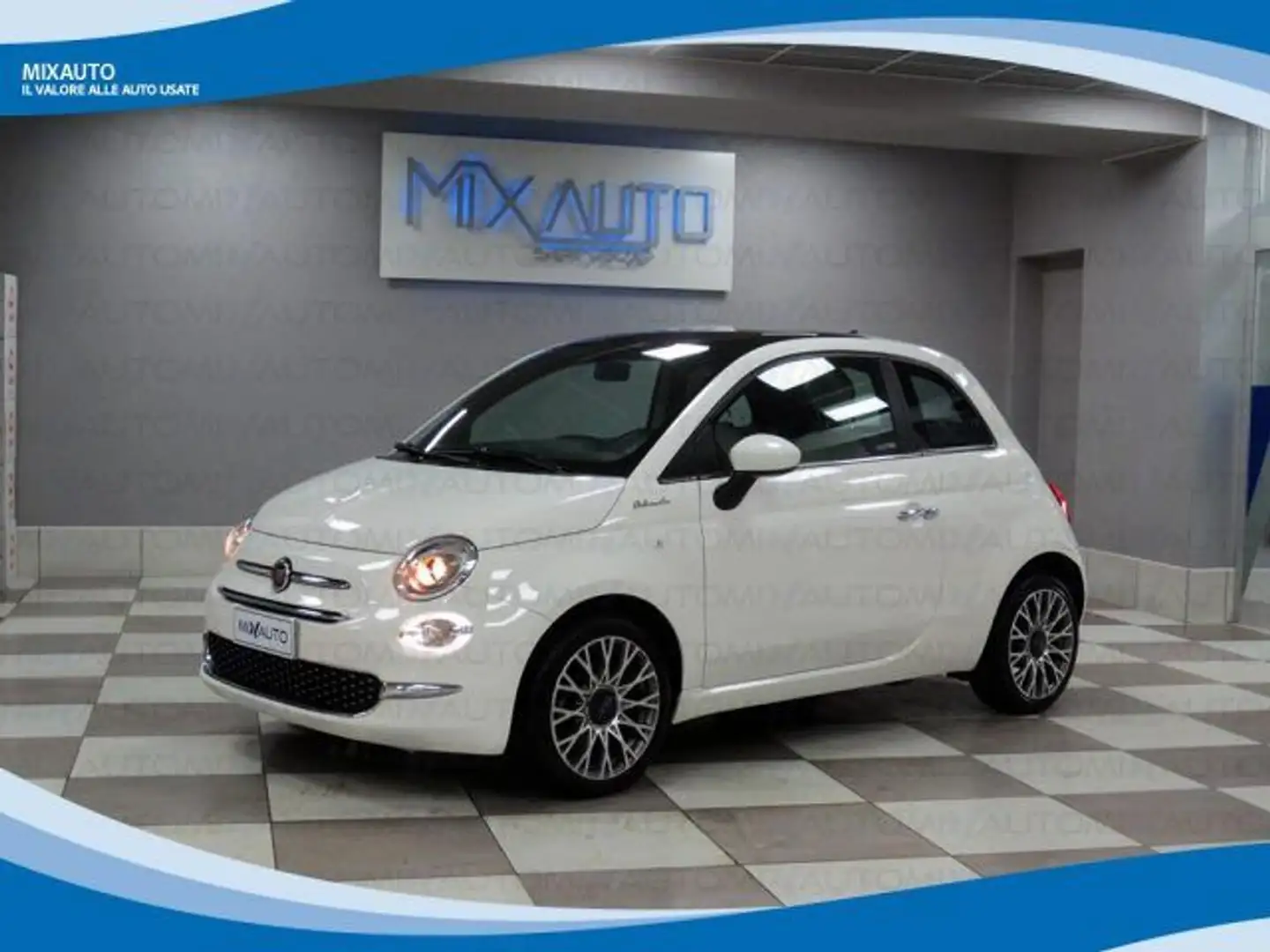 Fiat 500 Hybrid 1.0 70cv Dolcevita EU6 Weiß - 1