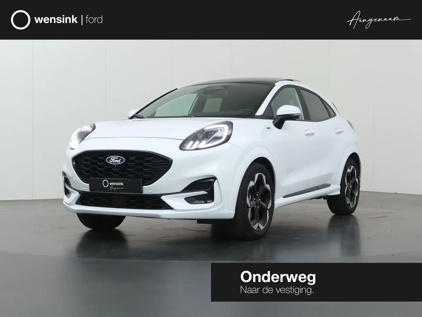 Ford Puma 1.0 EcoBoost Hybrid ST-Line X | Trekhaak | Facelif Blanc - 1
