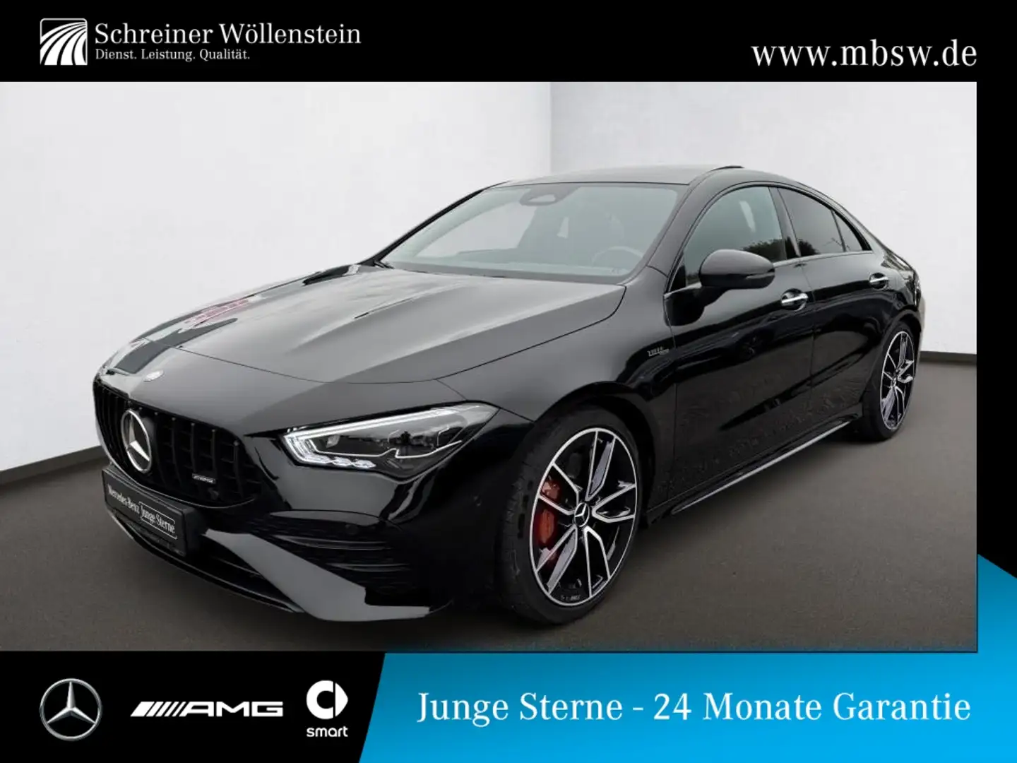Mercedes-Benz CLA 35 AMG 4M PREMIUM*Night-II*Pano*19*Burm*MB* Schwarz - 1