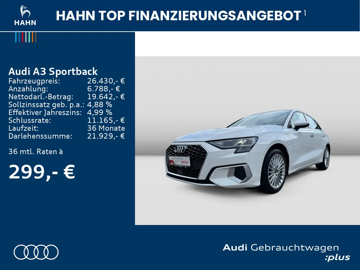 Audi A3 40 TFSIe S tronic advanced Smartpho Weiß - 2