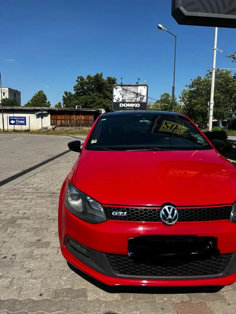 Volkswagen Polo GTI 1.4 DSG Rood - 1