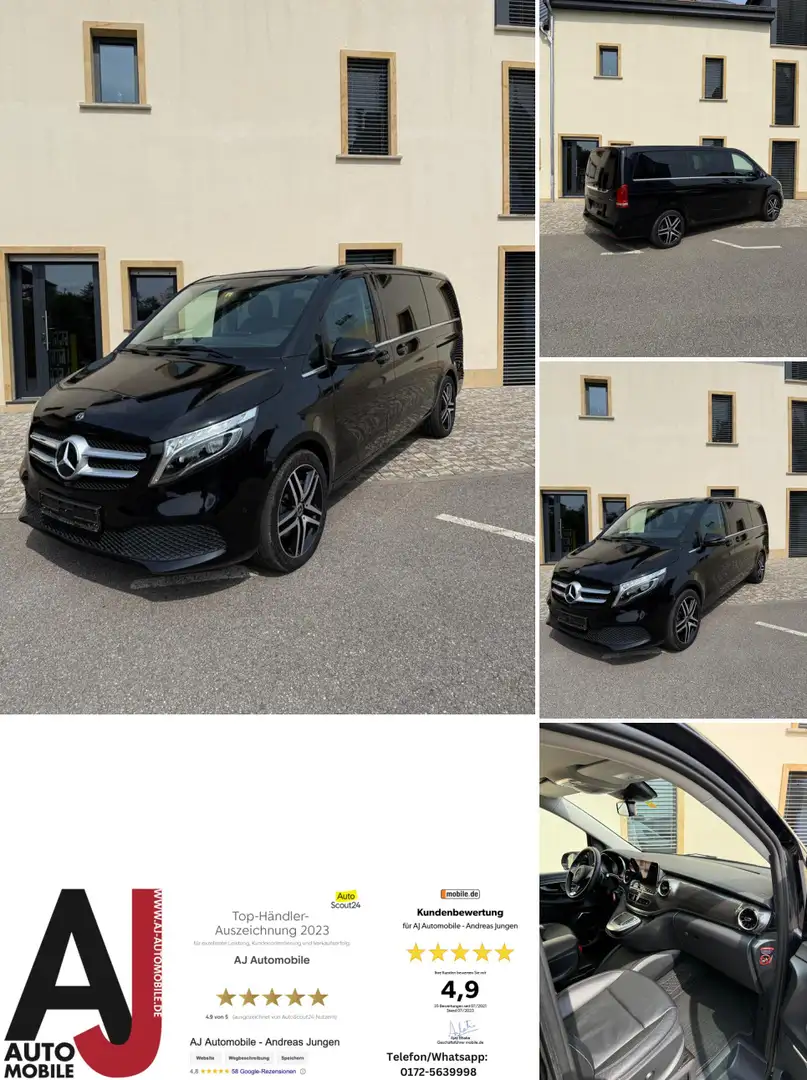 Mercedes-Benz V 220 V300 d AVANTGARDE 4MATIC lang Schwarz - 1
