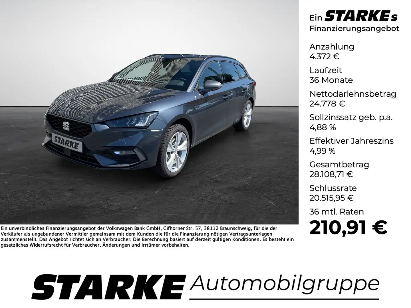 SEAT Leon Sportstourer 1.5 eTSI DSG Grau - 1