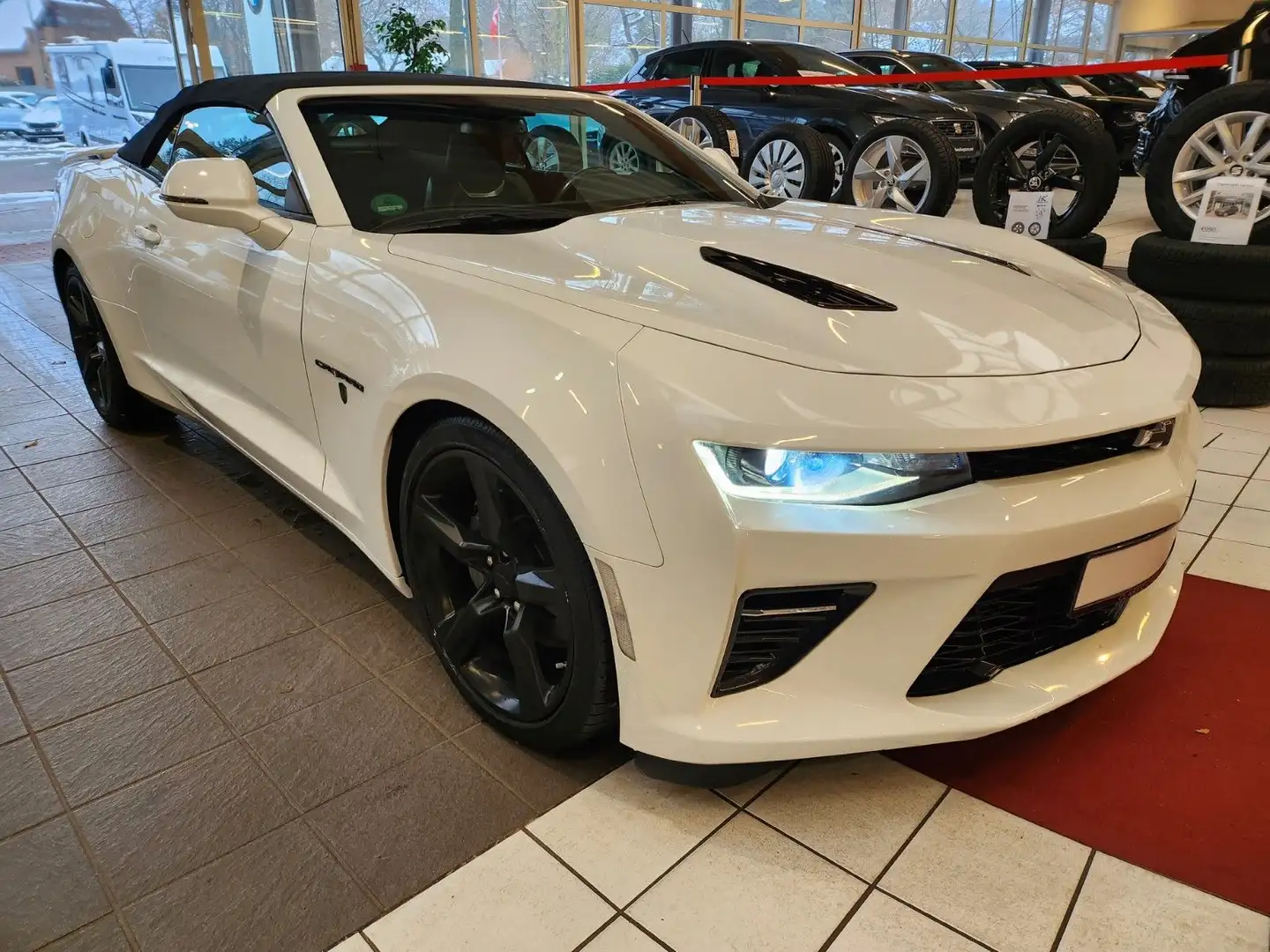 Chevrolet Camaro Cabriolet V8 HeadUP Deutsches Fahrzeug Weiß - 2