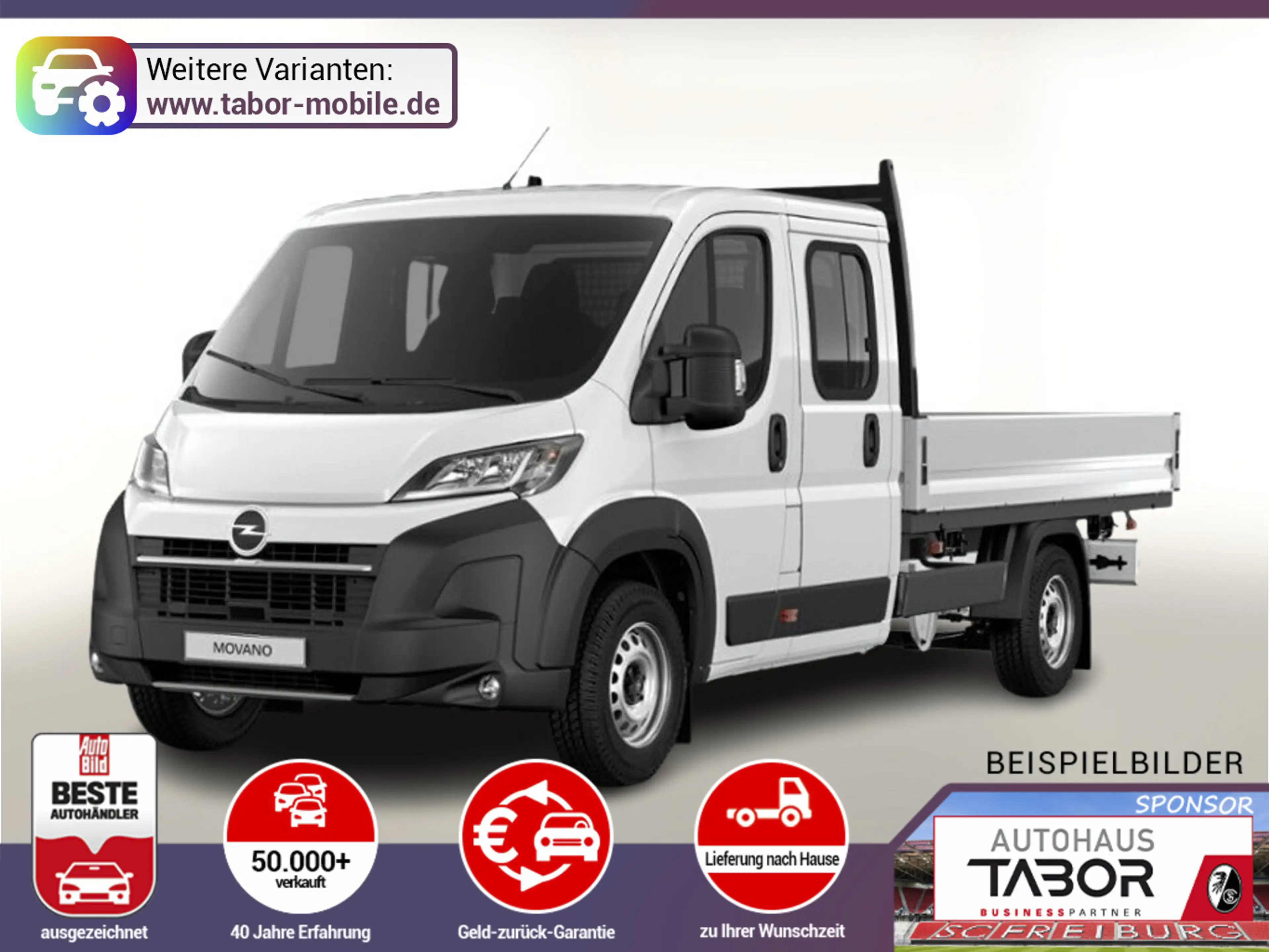Opel Movano Pritsche DoKa 35+ AT8 L4 AppleC UVP-43%*