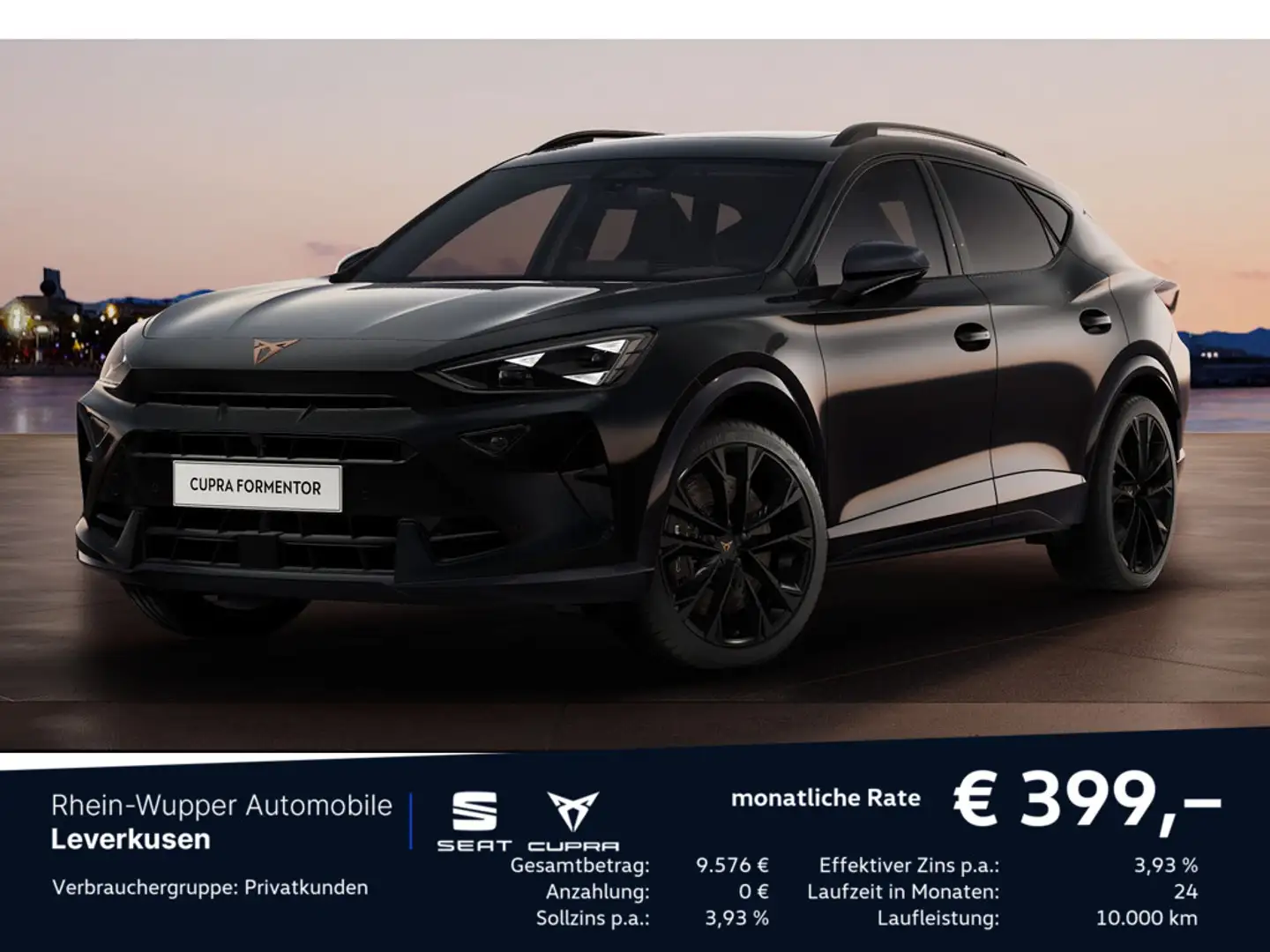CUPRA Formentor VZ 2.0 TSI 4Drive PANO 360° ACC MAT Negro - 1