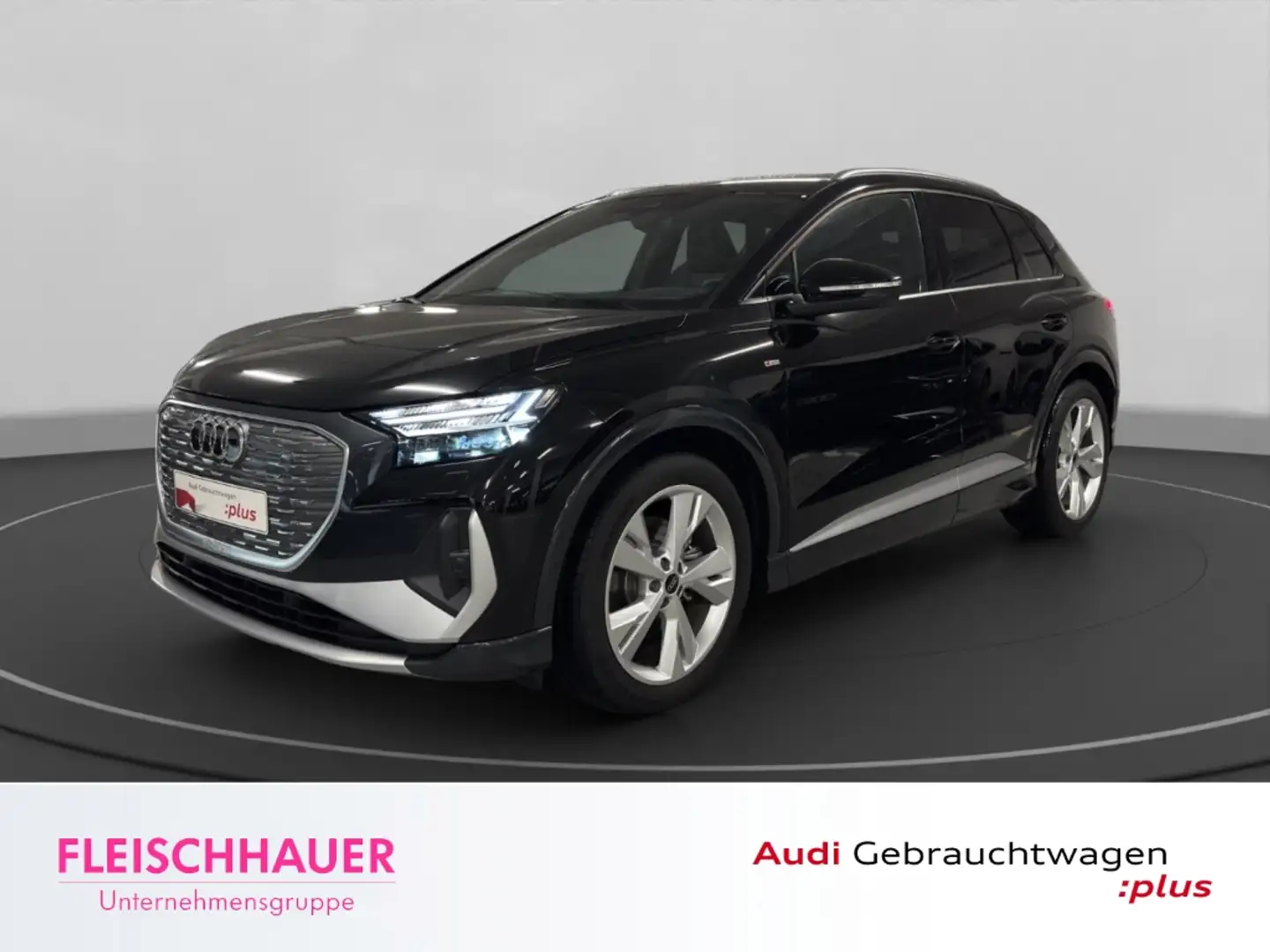 Audi Q4 e-tron 35 Sportpaket HUD+Matrix+Navi Pro+360+AHK+Sound+Wä Schwarz - 1