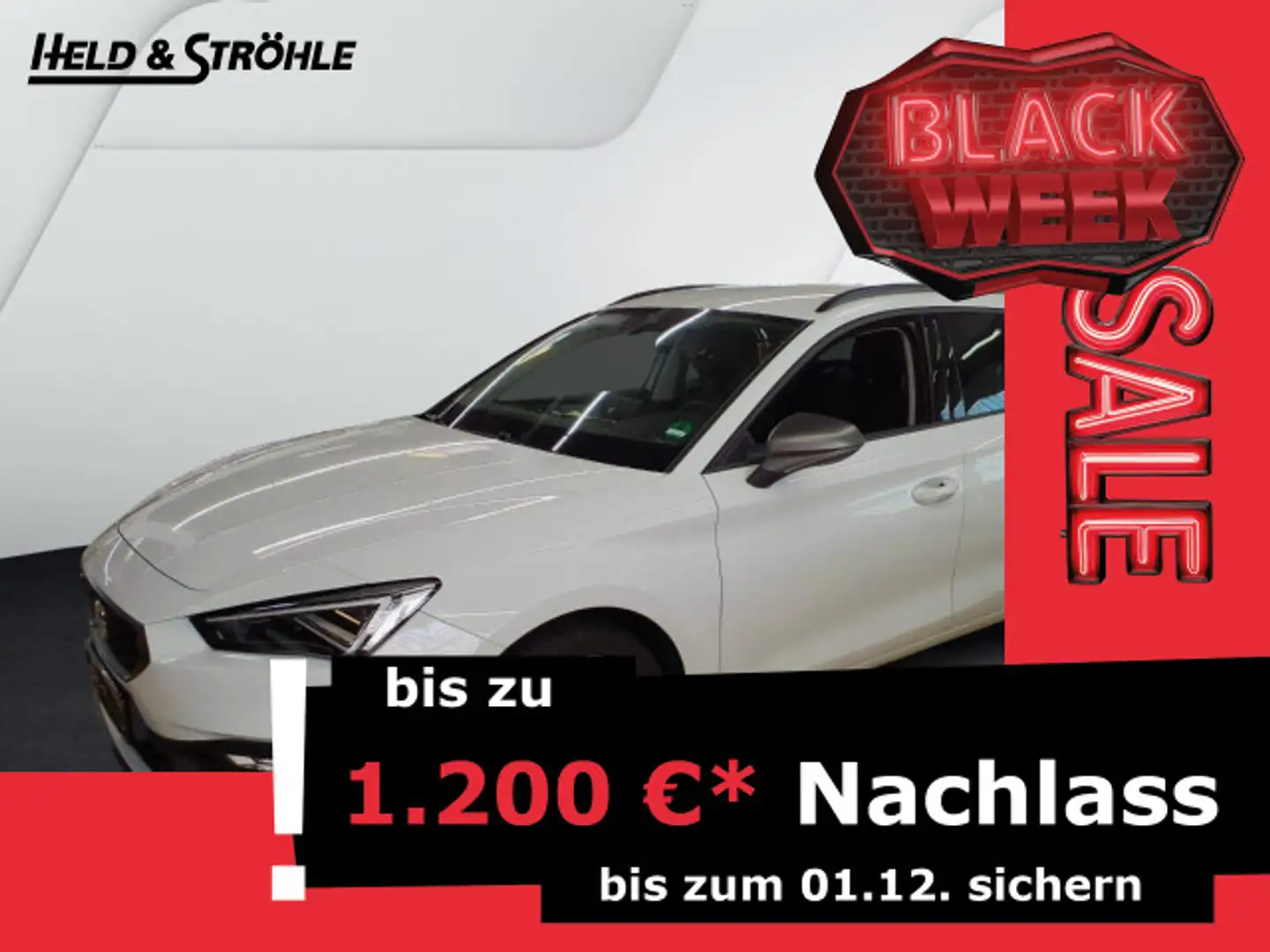 SEAT Leon Seat Leon SP FR 1.5 eTSI DSG MATRIX NAVI KEYLESS Wit - 1