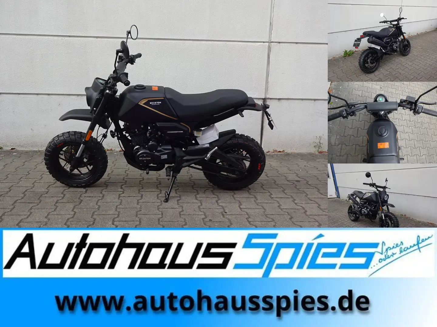 Brixton Crossfire 125 XS CBS EURO5+ AUF LAGER !! Zwart - 1