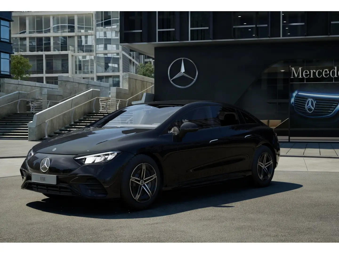 Mercedes-Benz EQE 350 4MATIC Österreich-Edition PTS Navi AUT Schwarz - 1