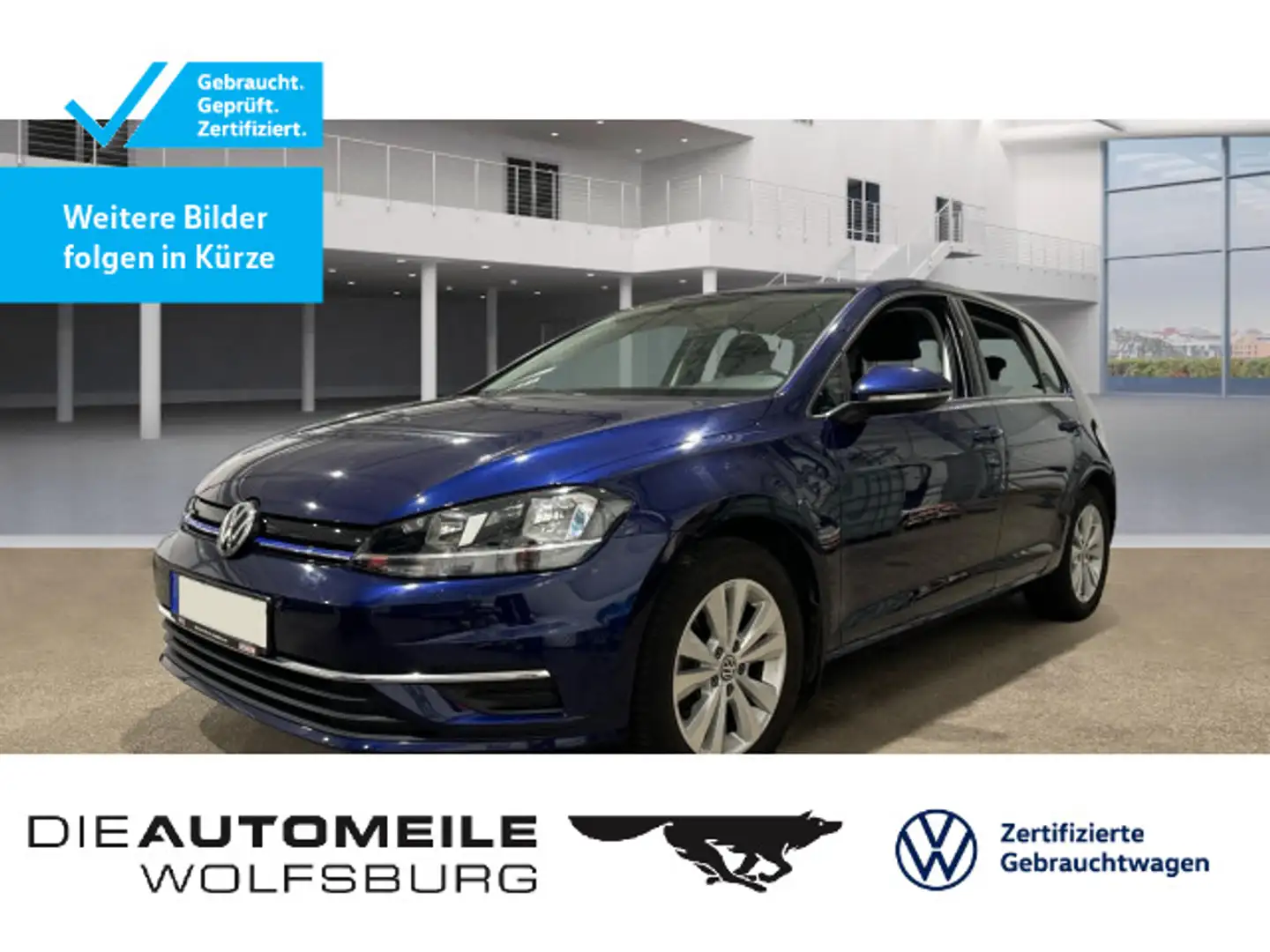 Volkswagen Golf 7 1.5 TGI Comfortline ACC/SITZHZ/PDC Blau - 1