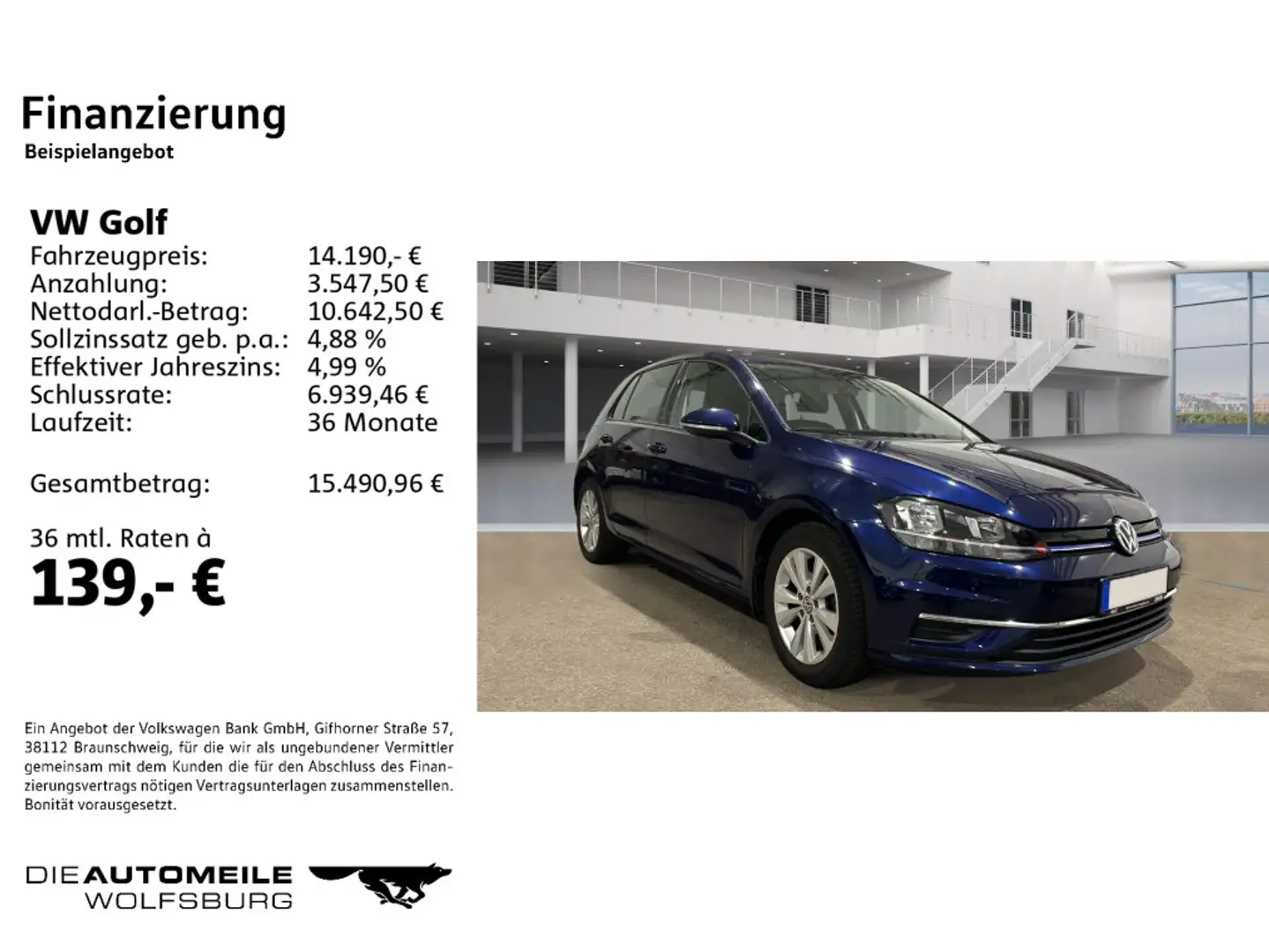 Volkswagen Golf 7 1.5 TGI Comfortline ACC/SITZHZ/PDC Blau - 2