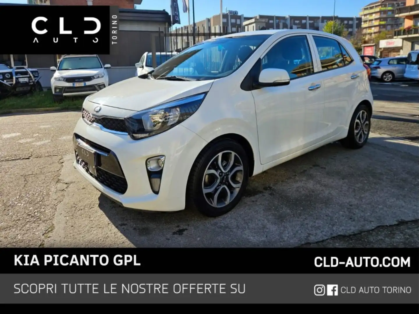 Kia Picanto 1.0 12V EcoGPL 5 porte Bianco - 1