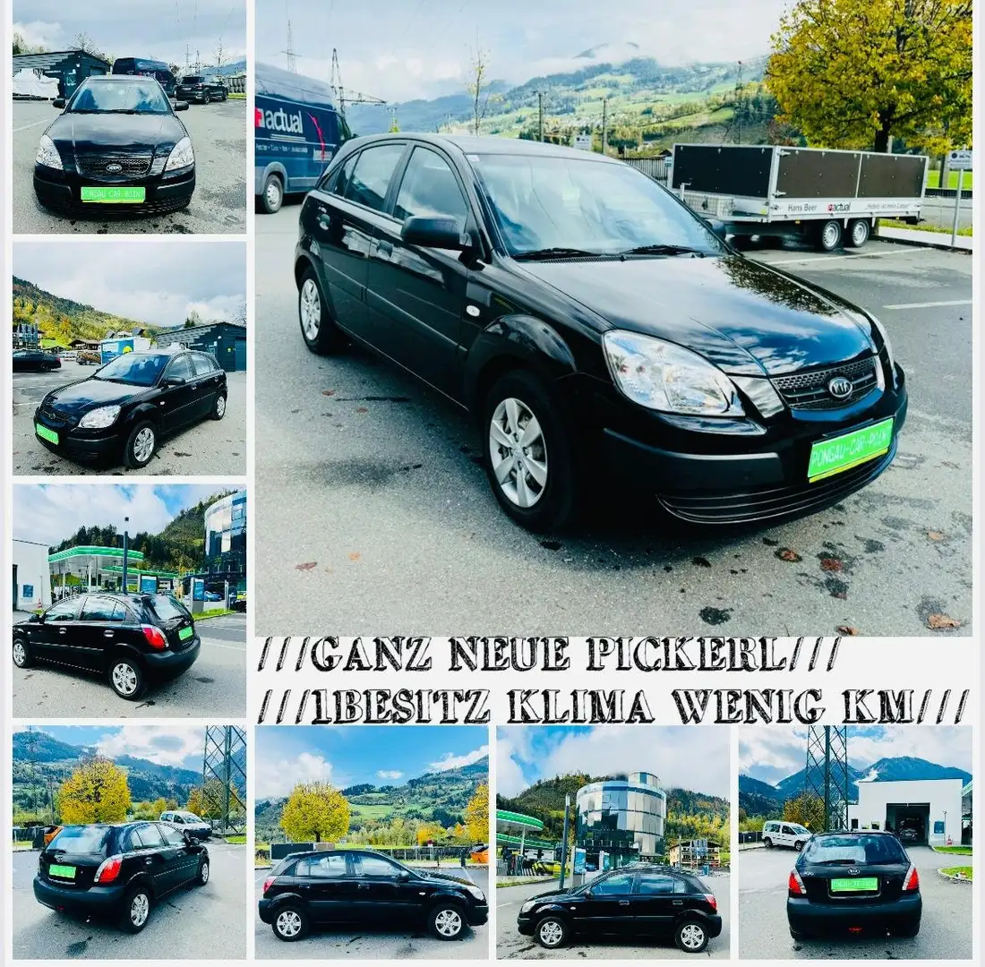 Kia Rio 1,4i Motion 1BESITZ Pickerl 07/25 Negru - 1