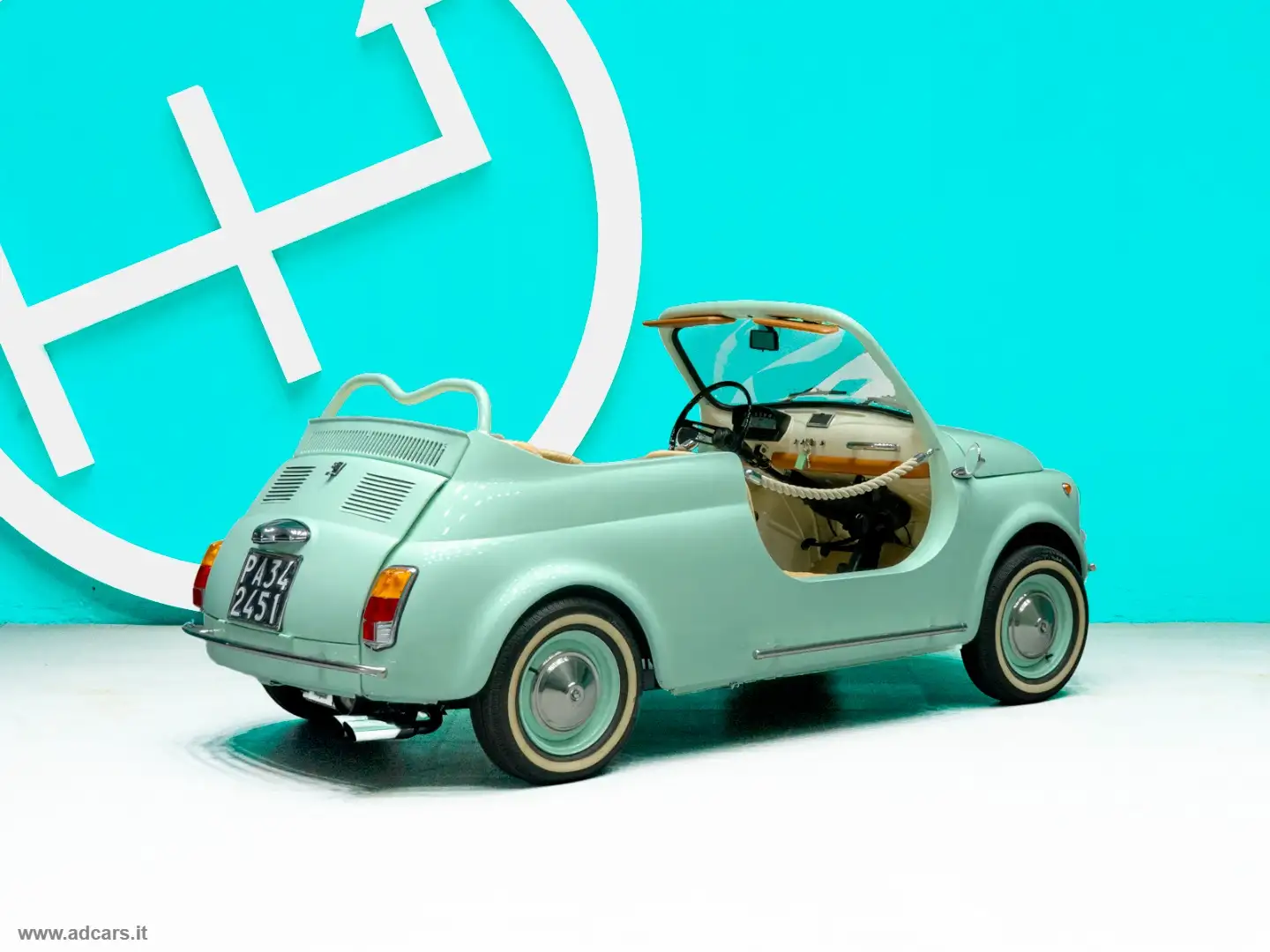 Fiat 500 Spiaggina RESTAURO COMPLETO, ESEMPLARE UNICO Blu/Azzurro - 2