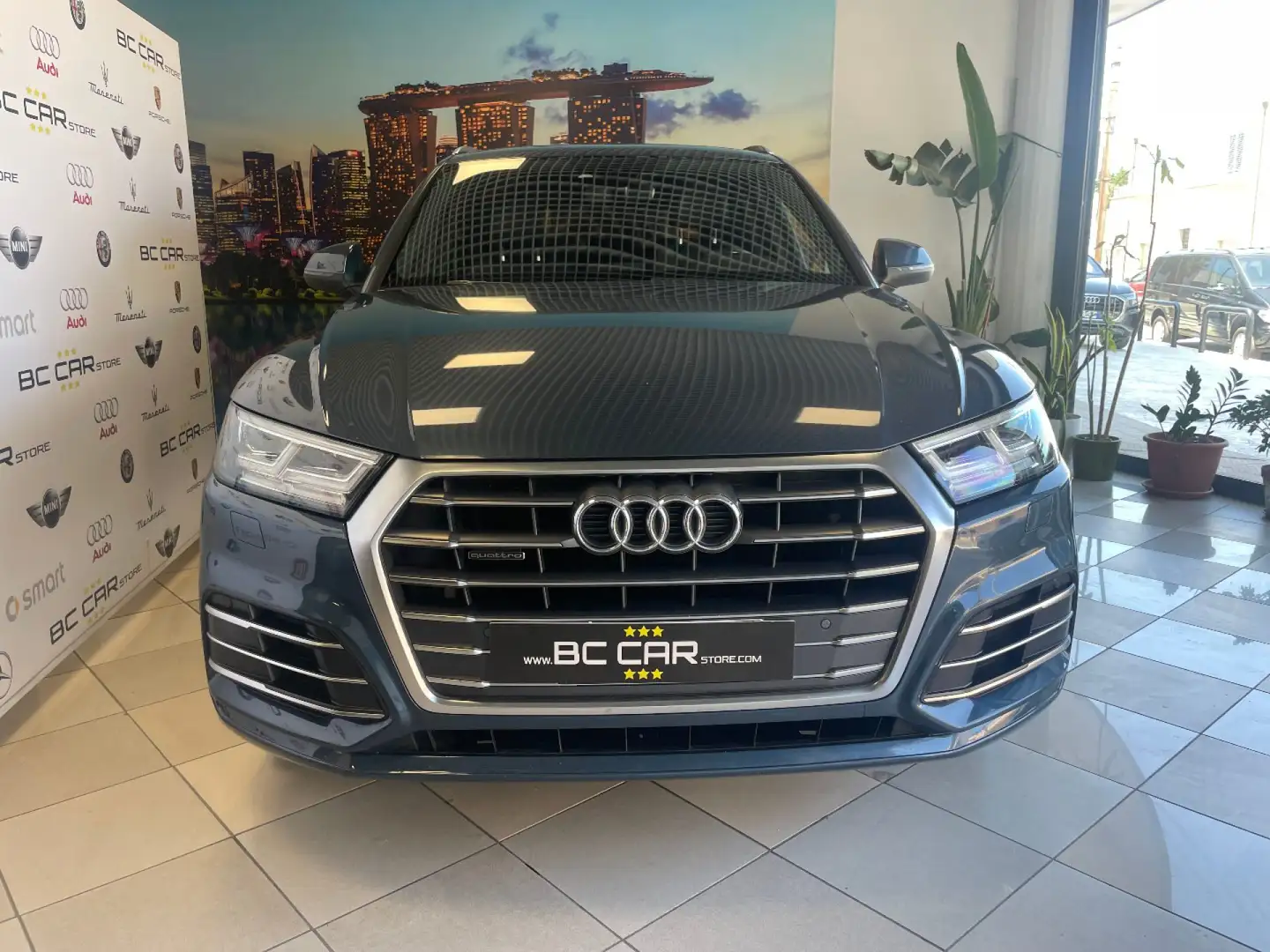 Audi Q5 2.0 TDI quattro Stronic S LINE Blauw - 2