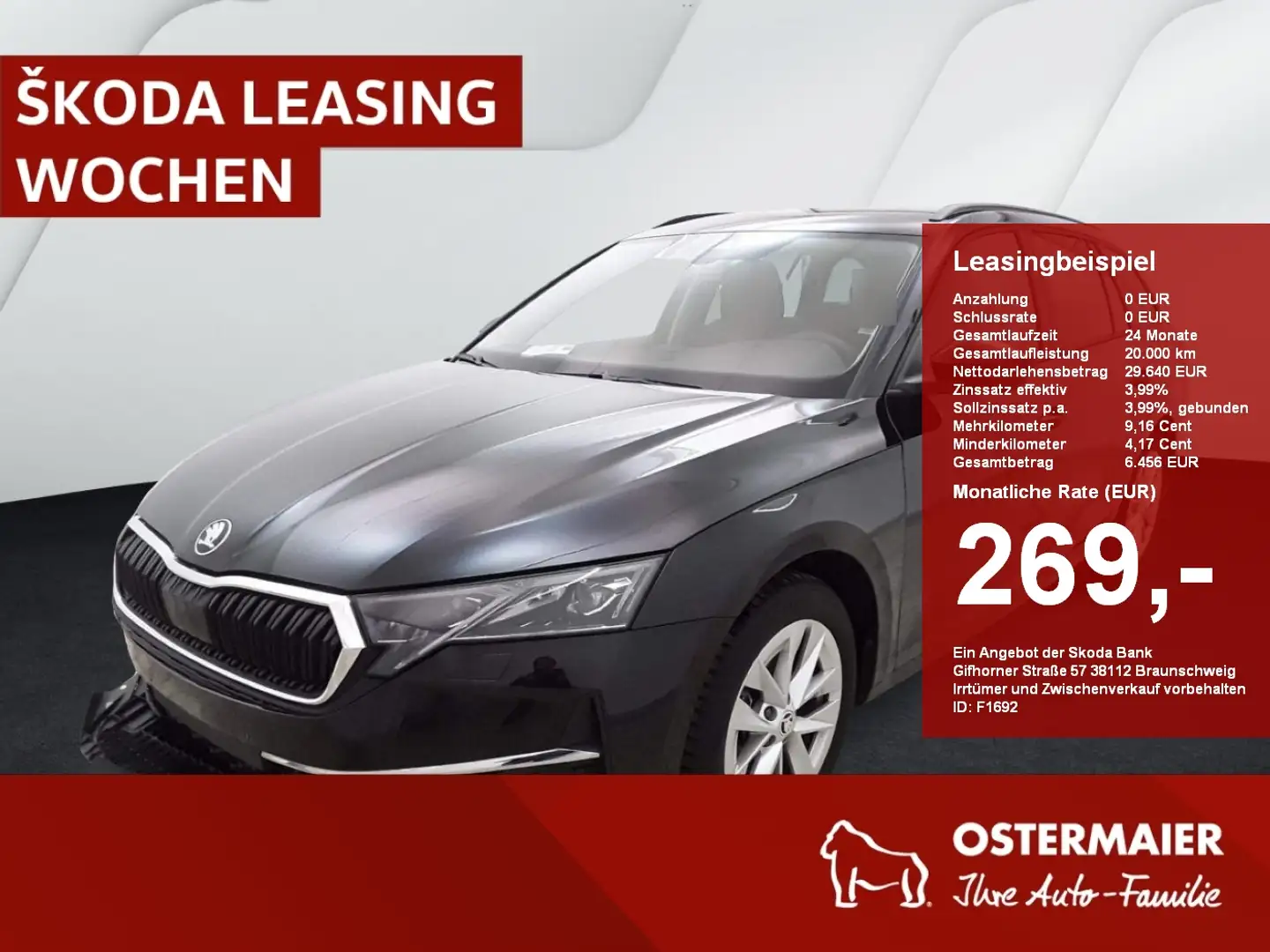 Skoda Octavia Combi SELECTION 1.5TSI 150PS DSG MATRIX.KAMERA.NAV Schwarz - 1