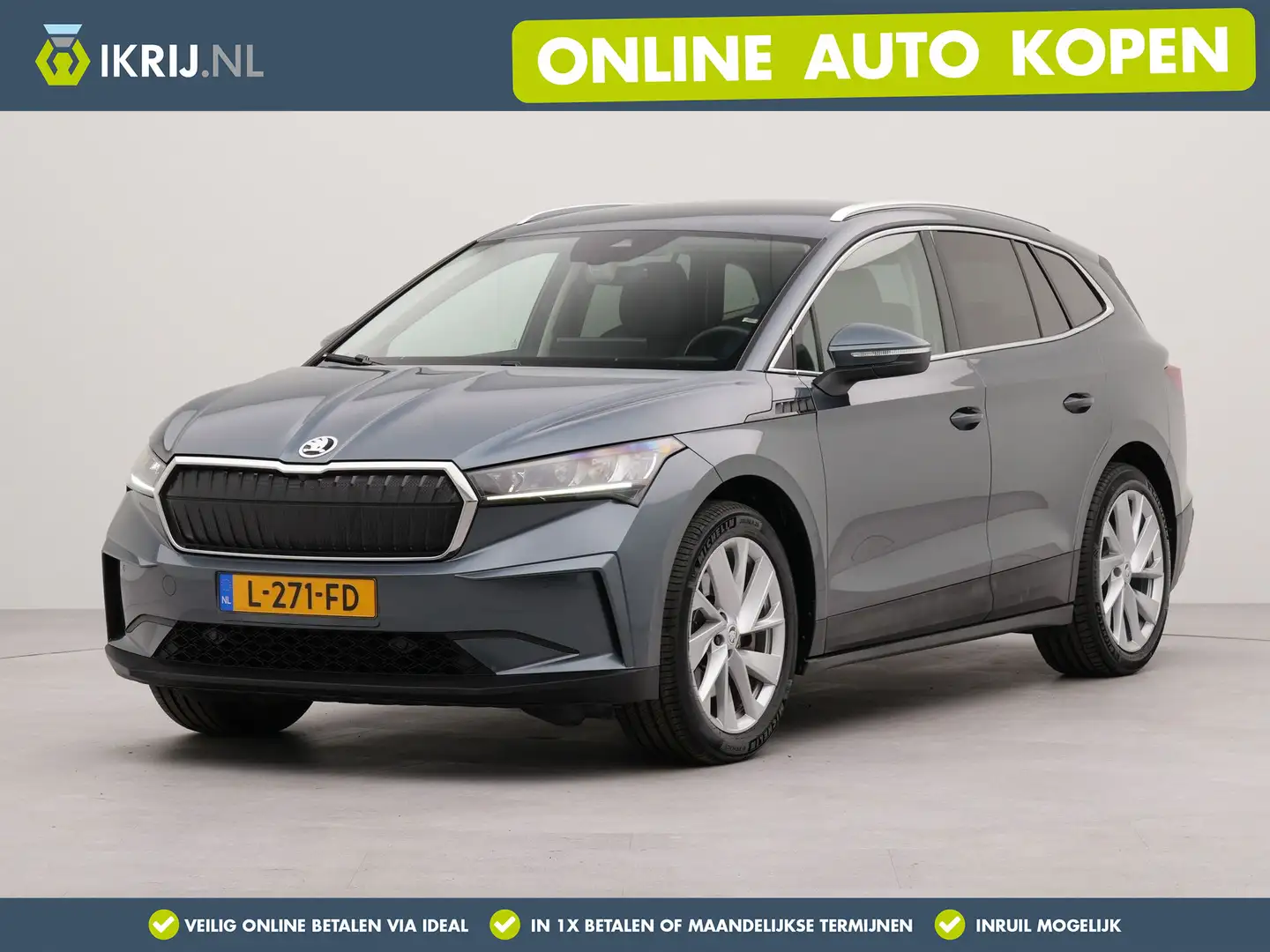 Skoda Enyaq iV 80 | Apple Carplay | Navigatie | Infotainment | Grijs - 1